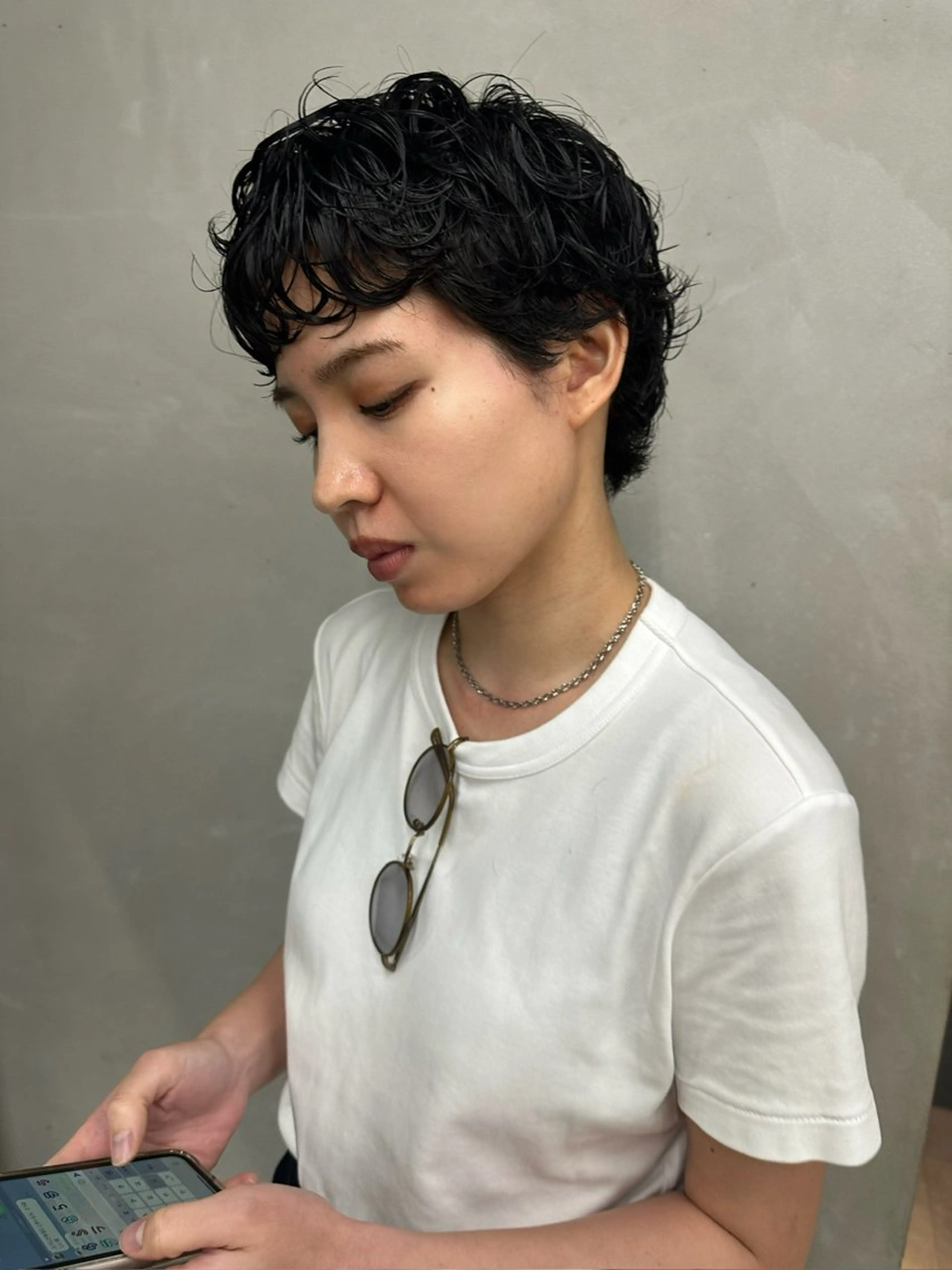 ショート パーマ カット パーマ お悩み解決パーマ hana🩰のヘアスタイル