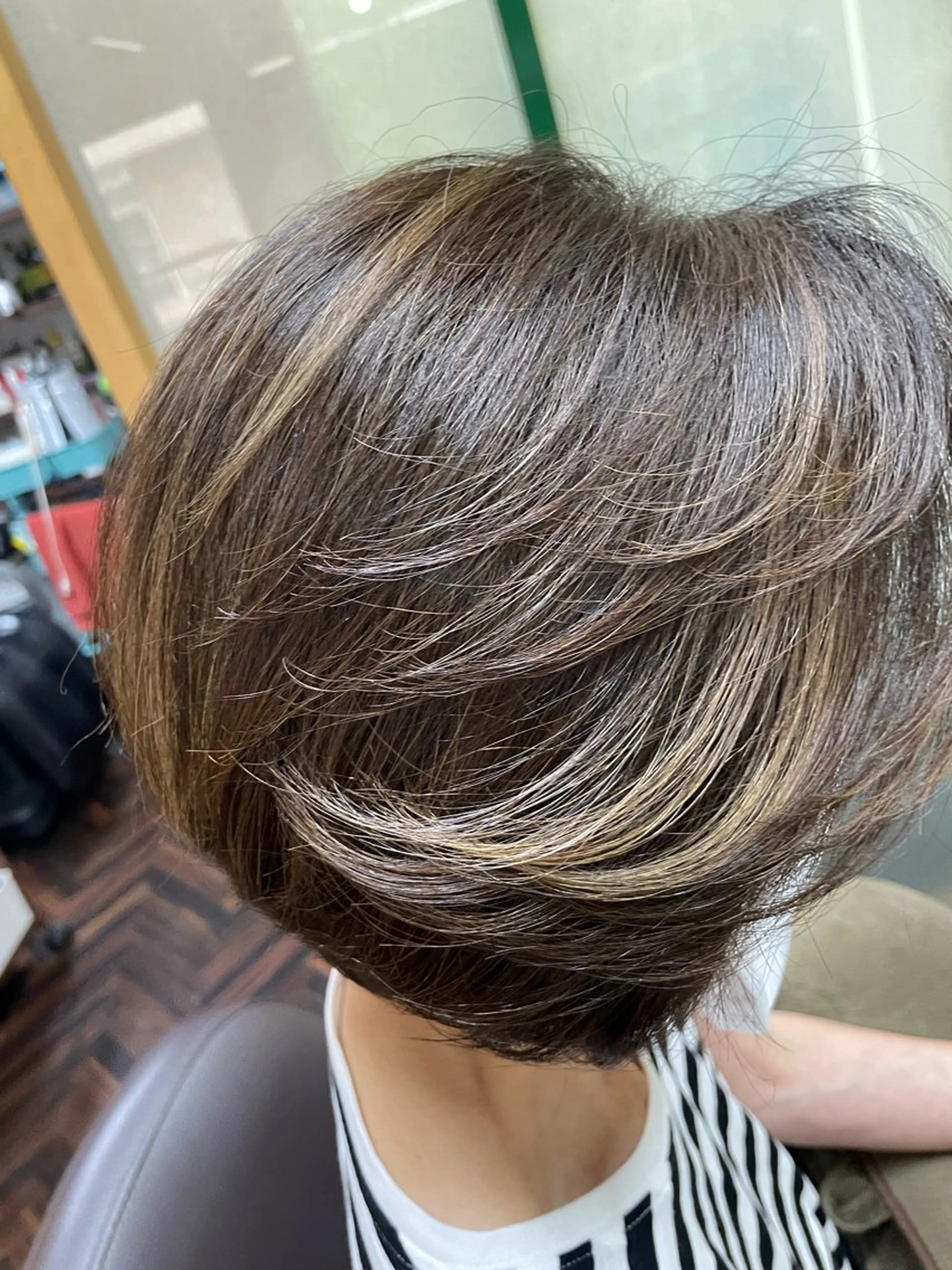 ショート カラー ハイライトカラー ハイライト katae sayoriのヘアスタイル