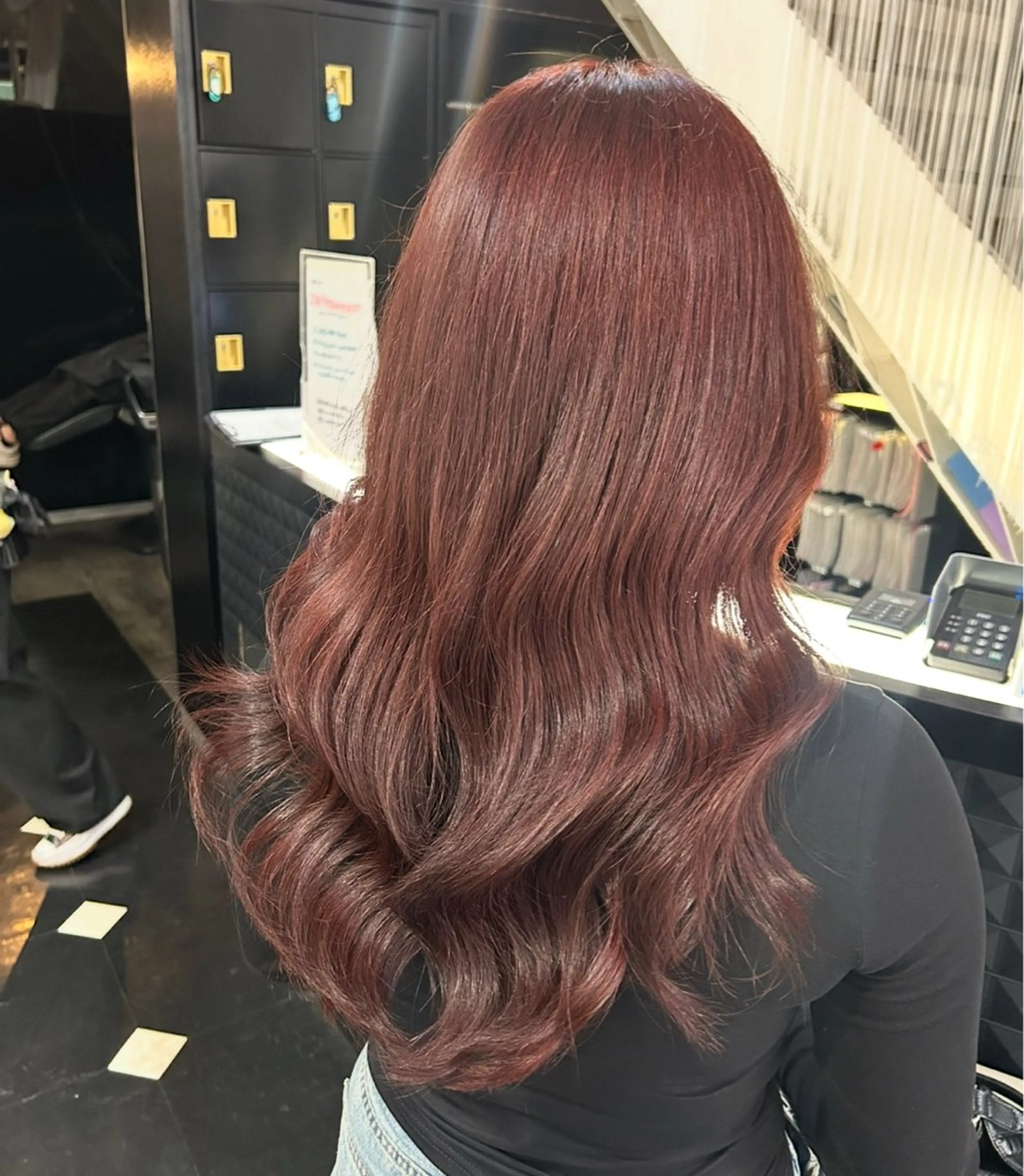 ロング カラー ダブルカラー ピンクカラー mizu kiのヘアスタイル