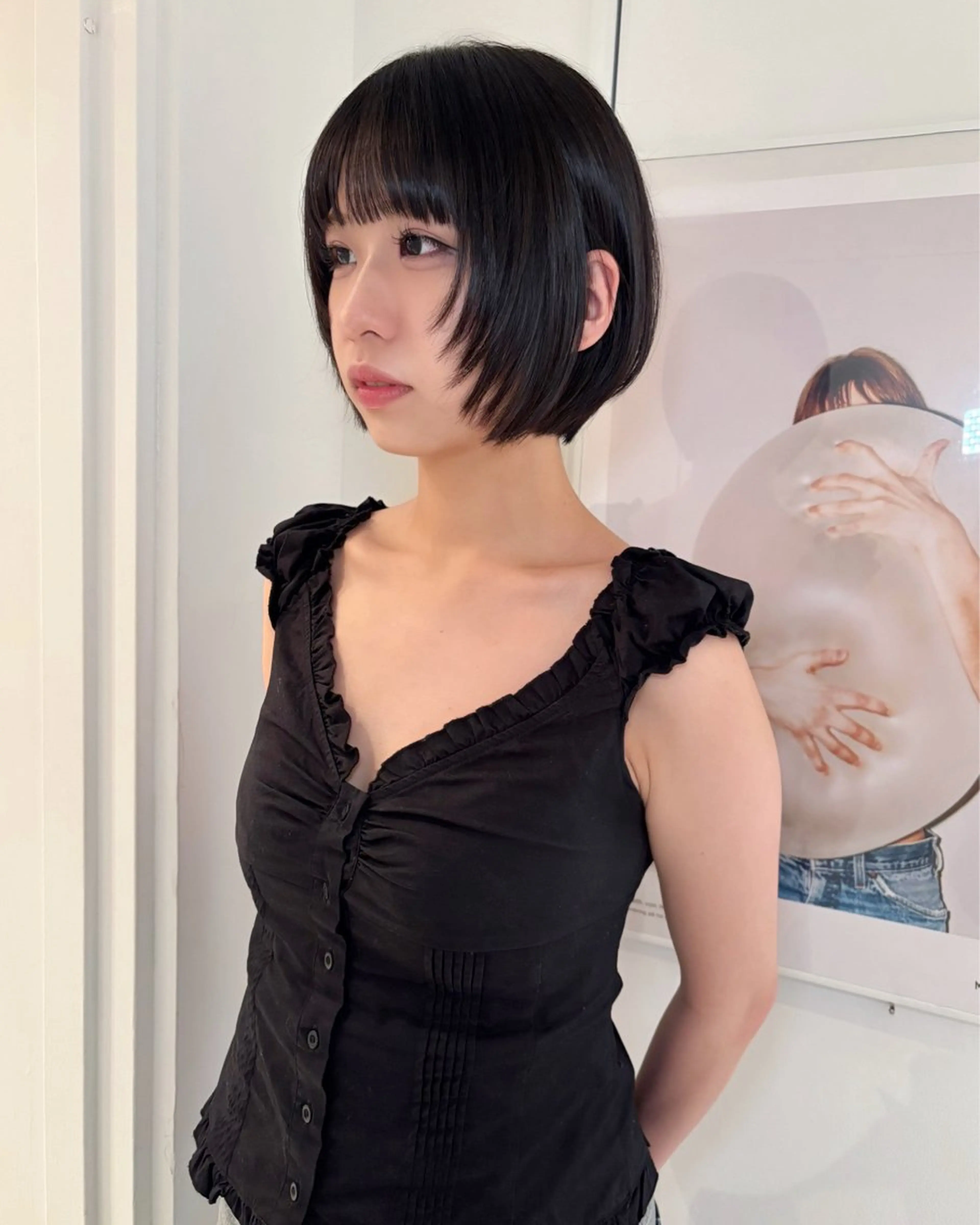 ショート riria/ボブ /透明感カラー🎀のヘアスタイル