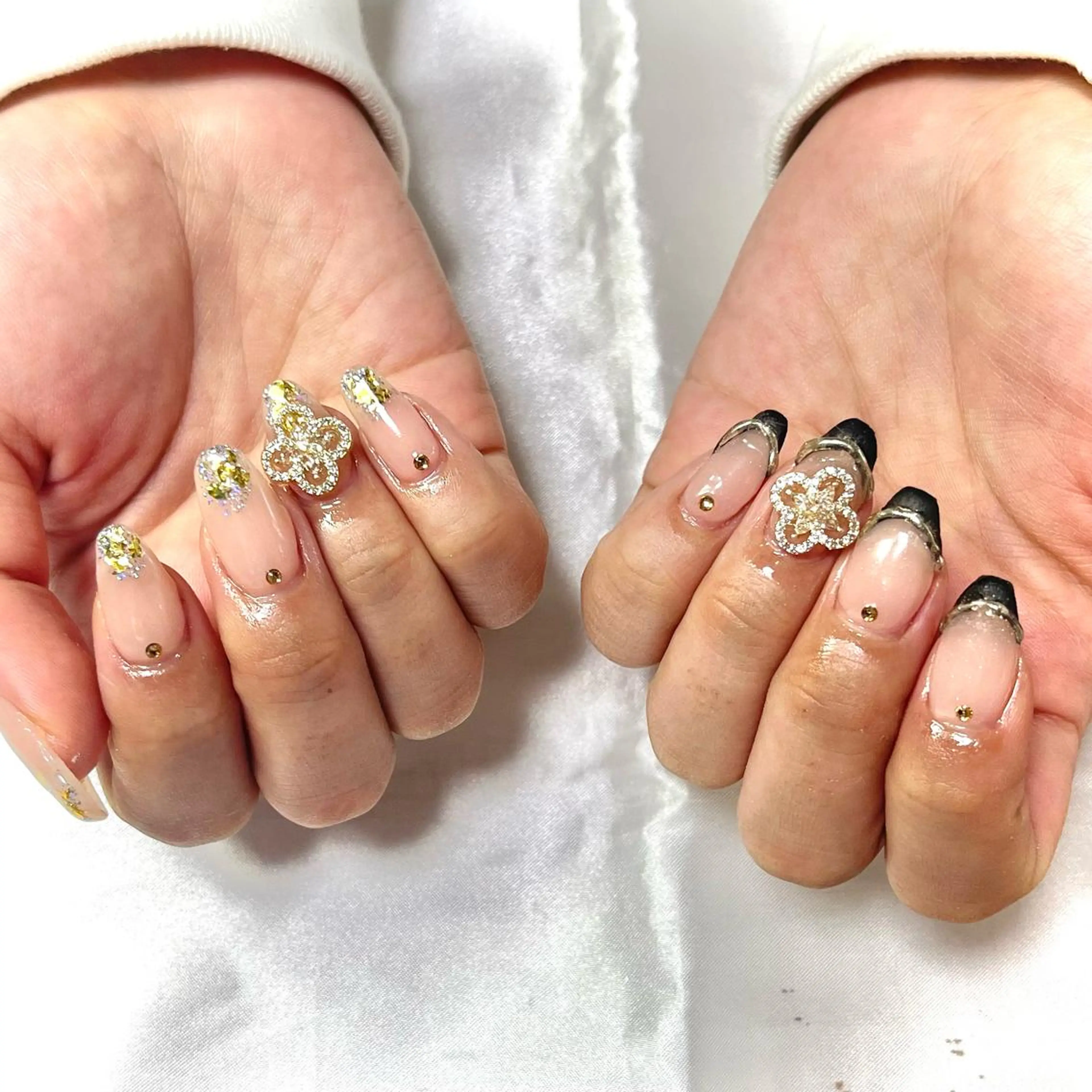 ネイル ラメ(グリッター) 韓国ネイル💠 Tomoのネイルデザイン