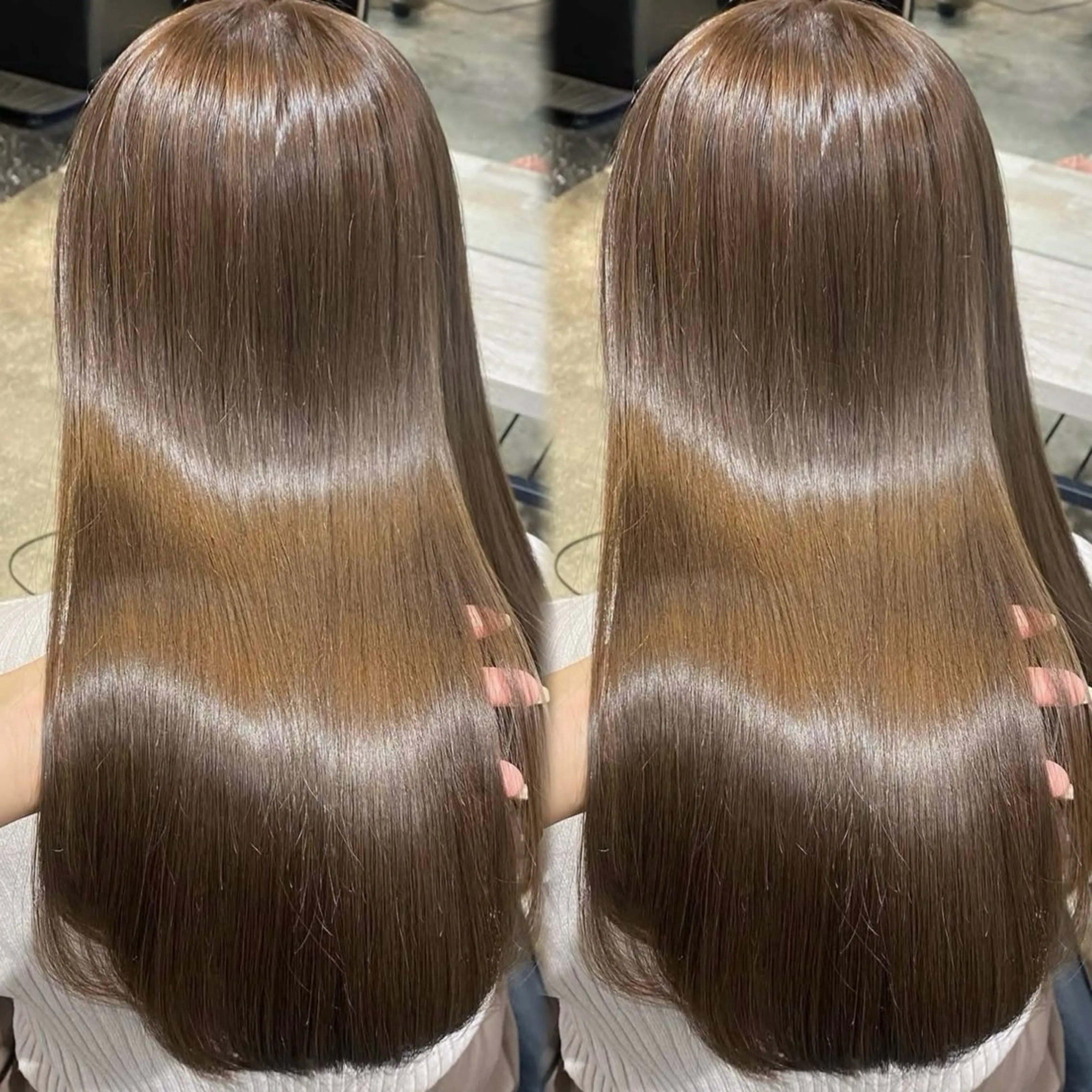 ロング カラー ヘアカラー トリートメント 透明感カラー/レイヤ ーカット/Maoのヘアスタイル