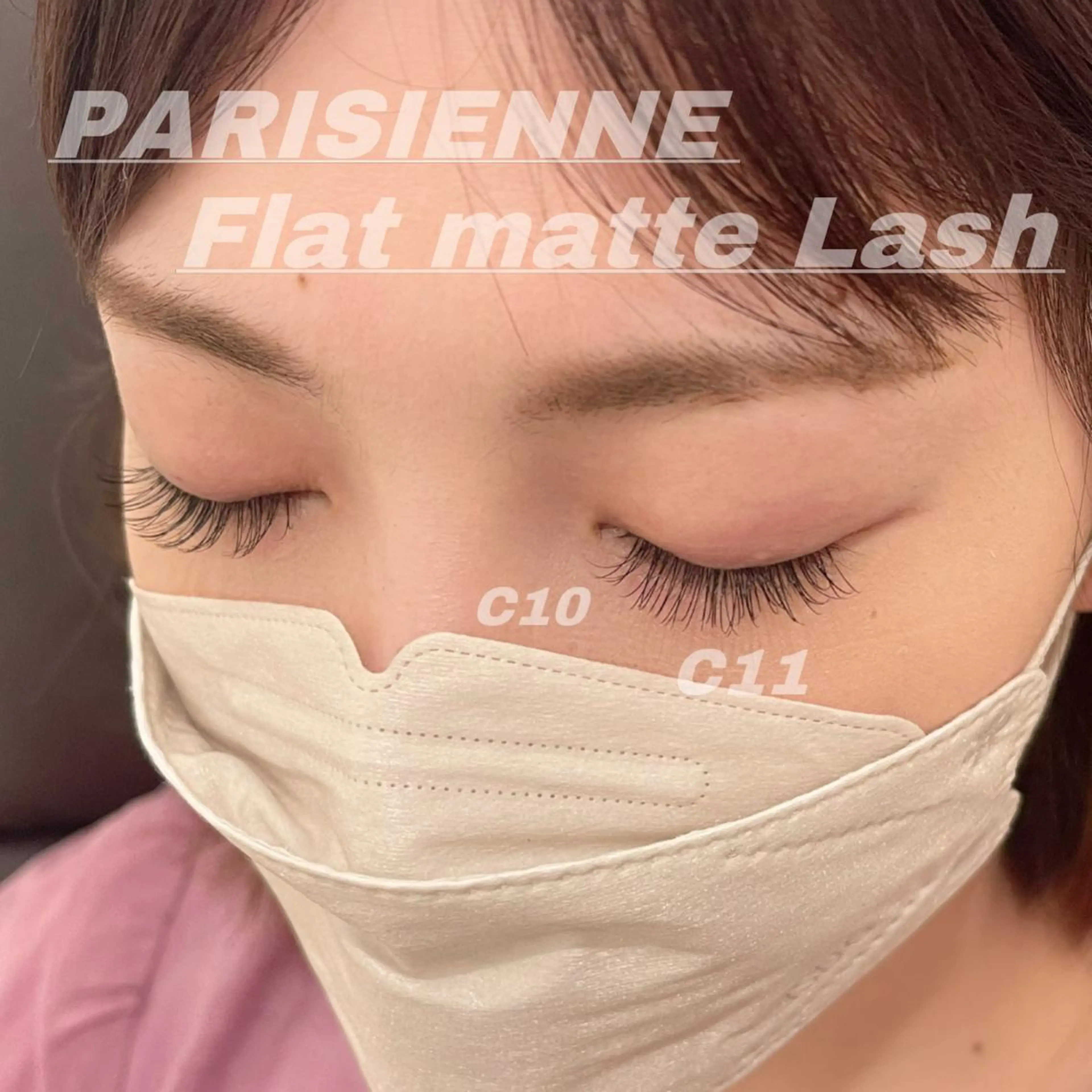 マツエク・マツパ Cカール フラットラッシュ パリジェンヌラッシュリフト マツエク Eye ELSA lash栄店の眉毛・アイブロウイメージ