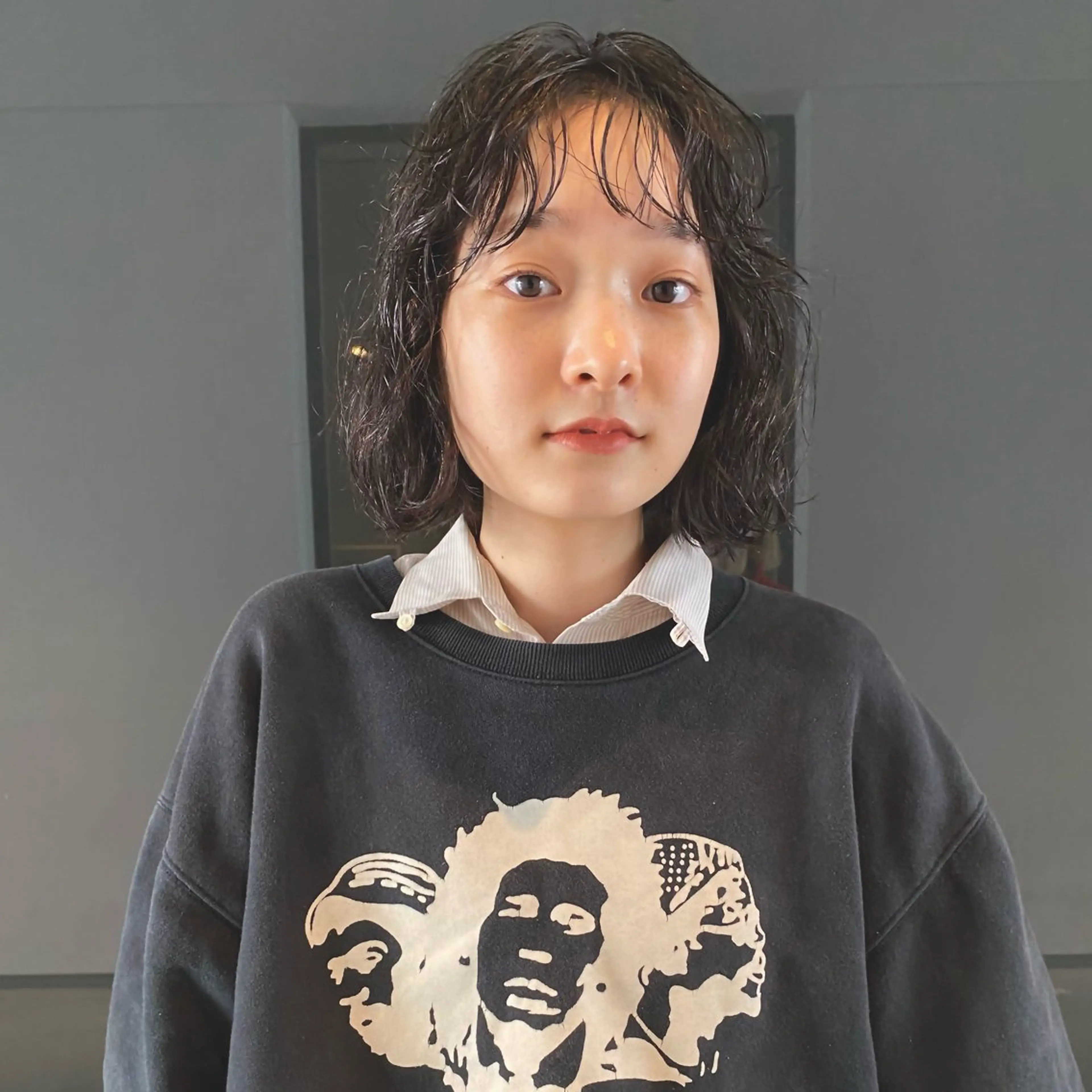 ショート パーマ 森貴裕/ベージュ/ パーマ/オリーブのヘアスタイル