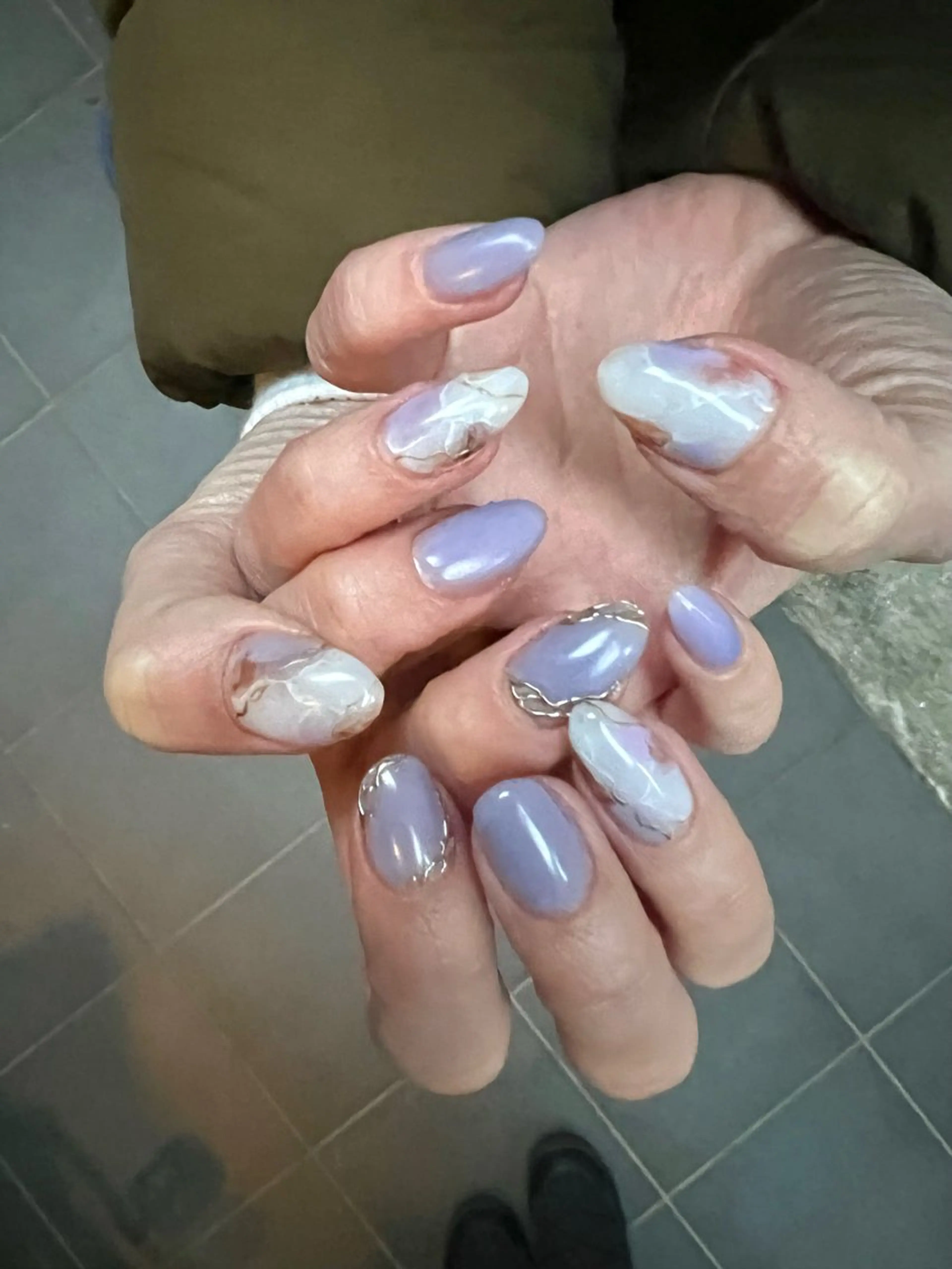 ネイル 大理石ネイル(マーブル) ハンドネイル nail salon nommi yukaのネイルデザイン