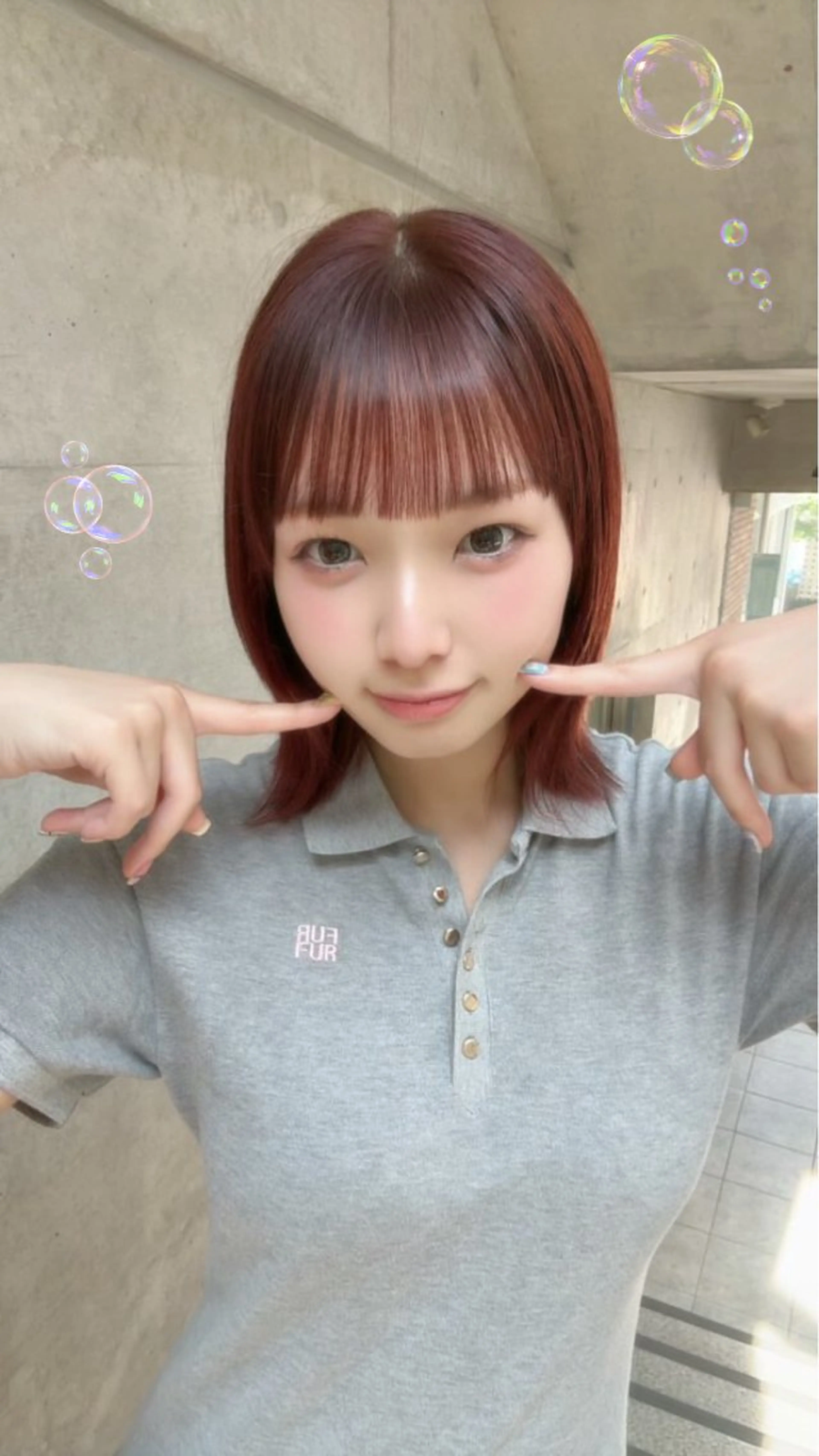 セミロング カラー ヘアアレンジ カット ヘアカラー トリートメント ヘアセット 愛されカラー🩷 はるなのヘアスタイル