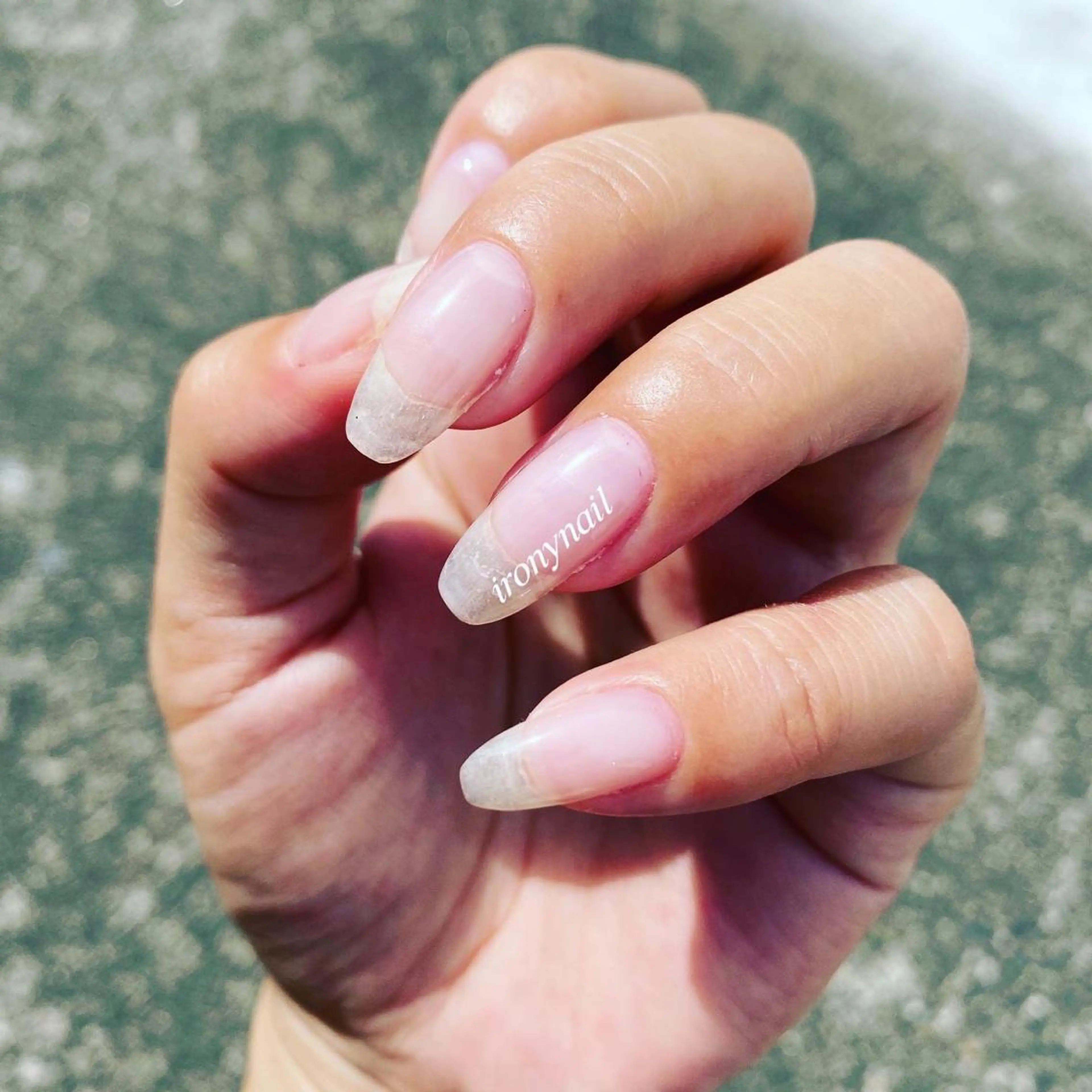 ネイル クリアネイル ハンドネイル 鹿島台ネイルサロン/ 長さだし◎のネイルデザイン