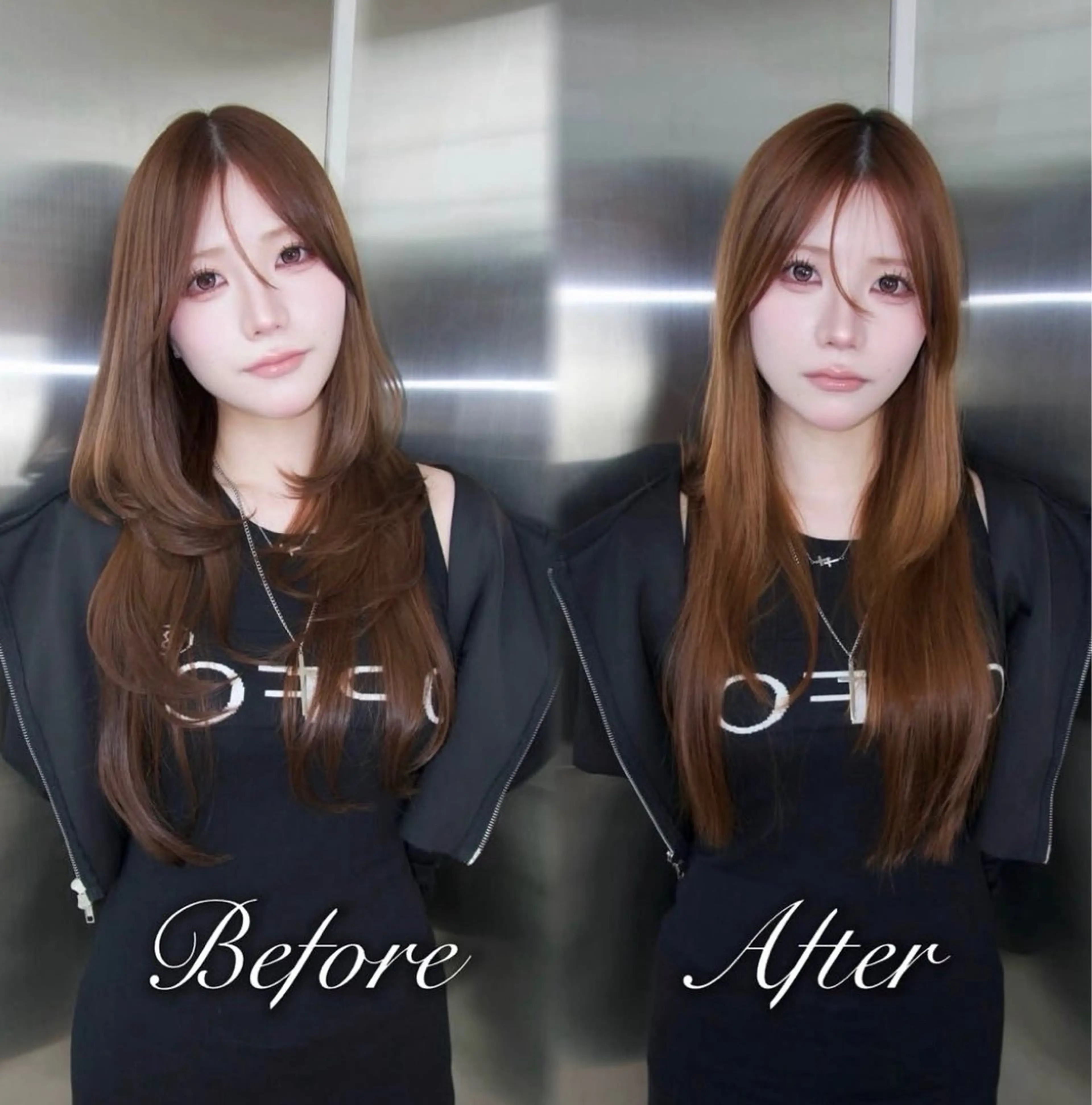 ロング カラー くびれヘア 顔周りカット ハイレイヤー 韓国風ヘア レイヤーカット カット ヘアカラー トリートメント Nao/ 大宮/レイヤーカットのヘアスタイル