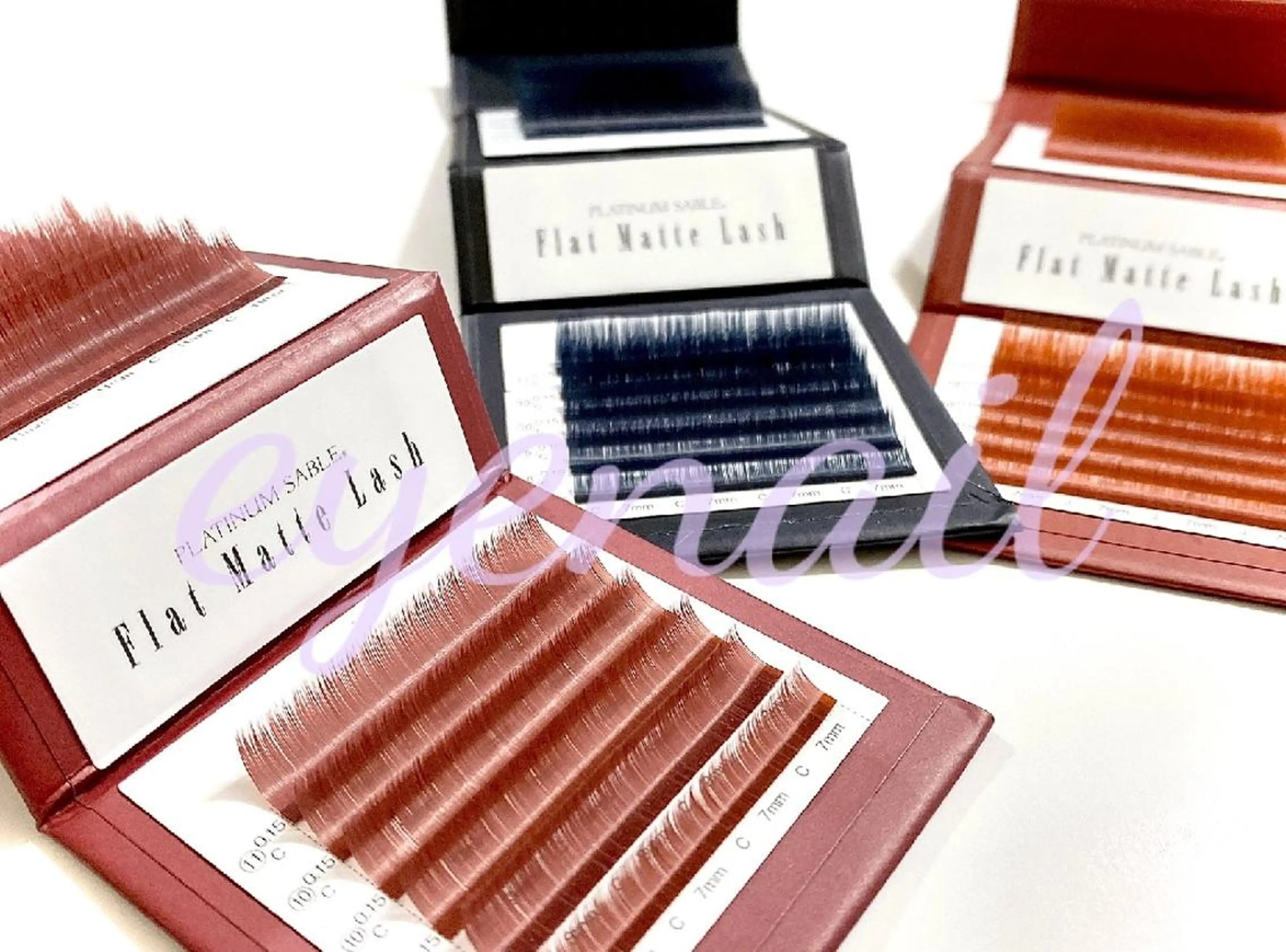 マツエク・マツパ カラーマツエク フラットラッシュ eyenail 𓂃◌𓈒♡のマツエク・マツパデザイン