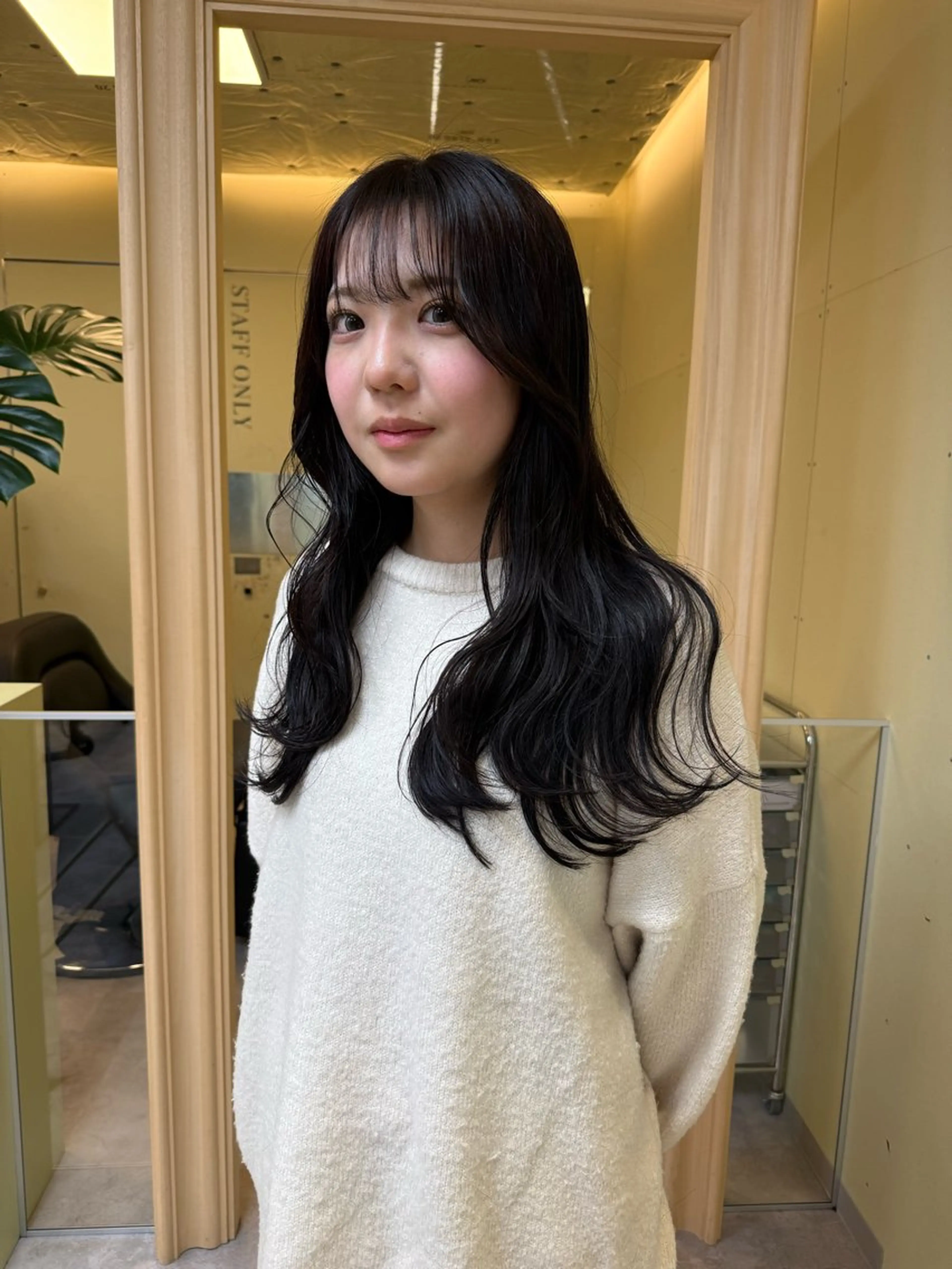 セミロング カラー カット ヘアカラー 伶風/ボブ/ ハッシュカットのヘアスタイル