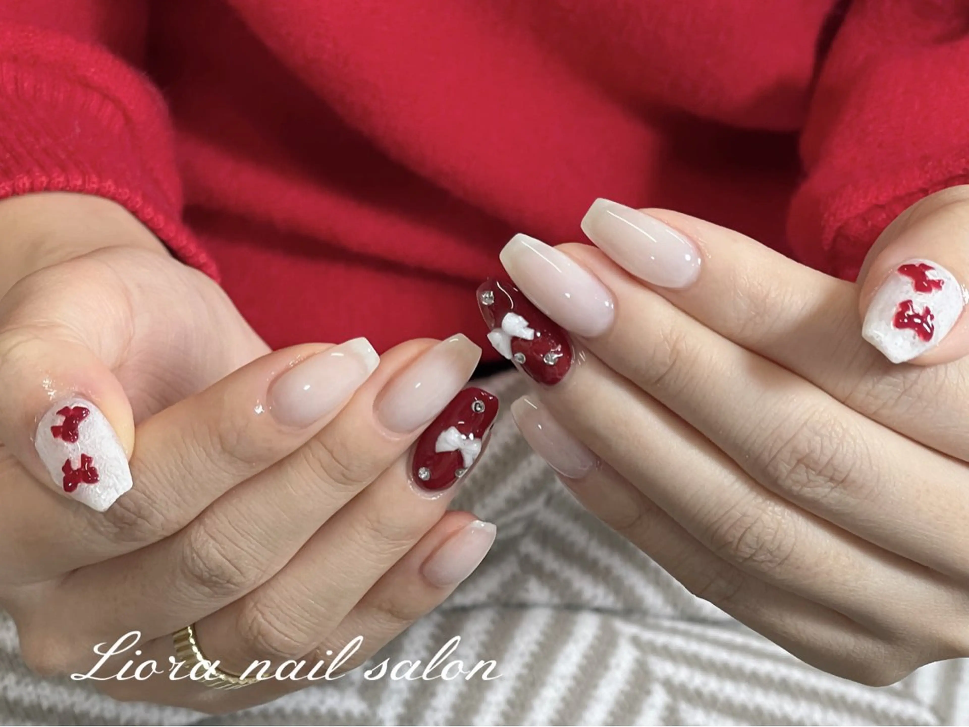 ネイル チークネイル フットネイル フレンチネイル ジェルネイル ガーリー Liora nail スカルプ専門店のネイルデザイン