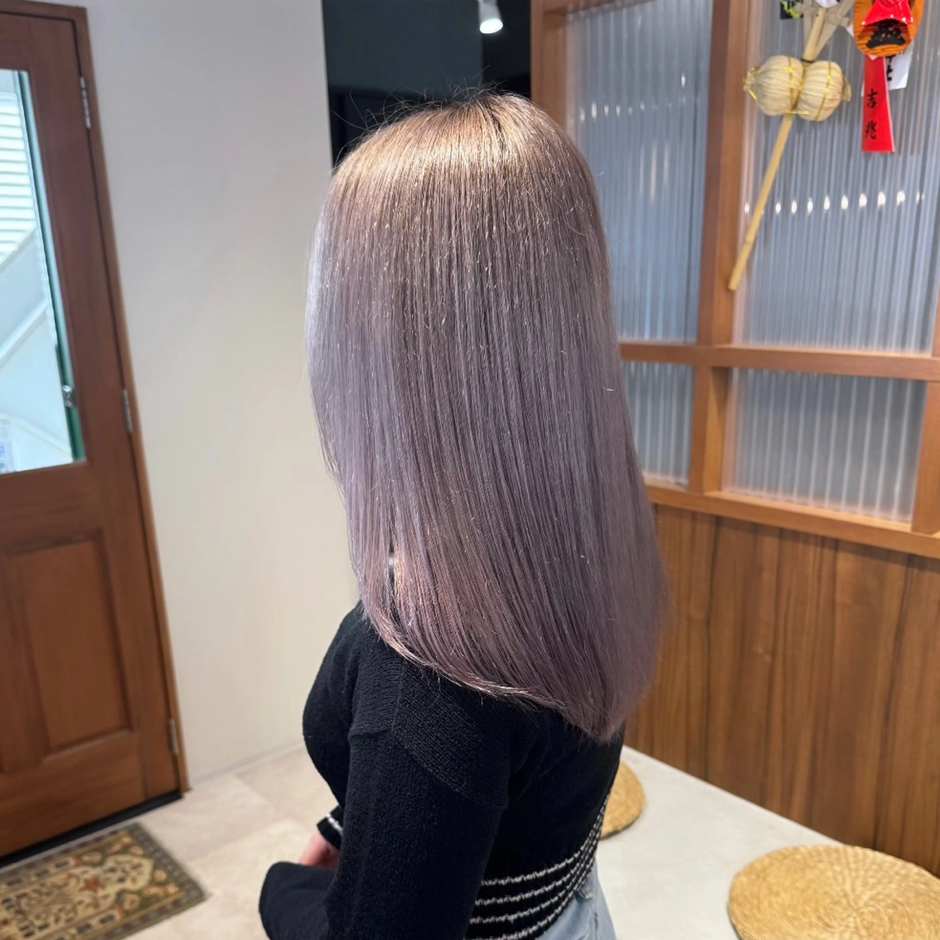 カラー ブリーチ 透明感カラー ヘアカラー トリートメント 優梨 EIGHT💞のヘアスタイル