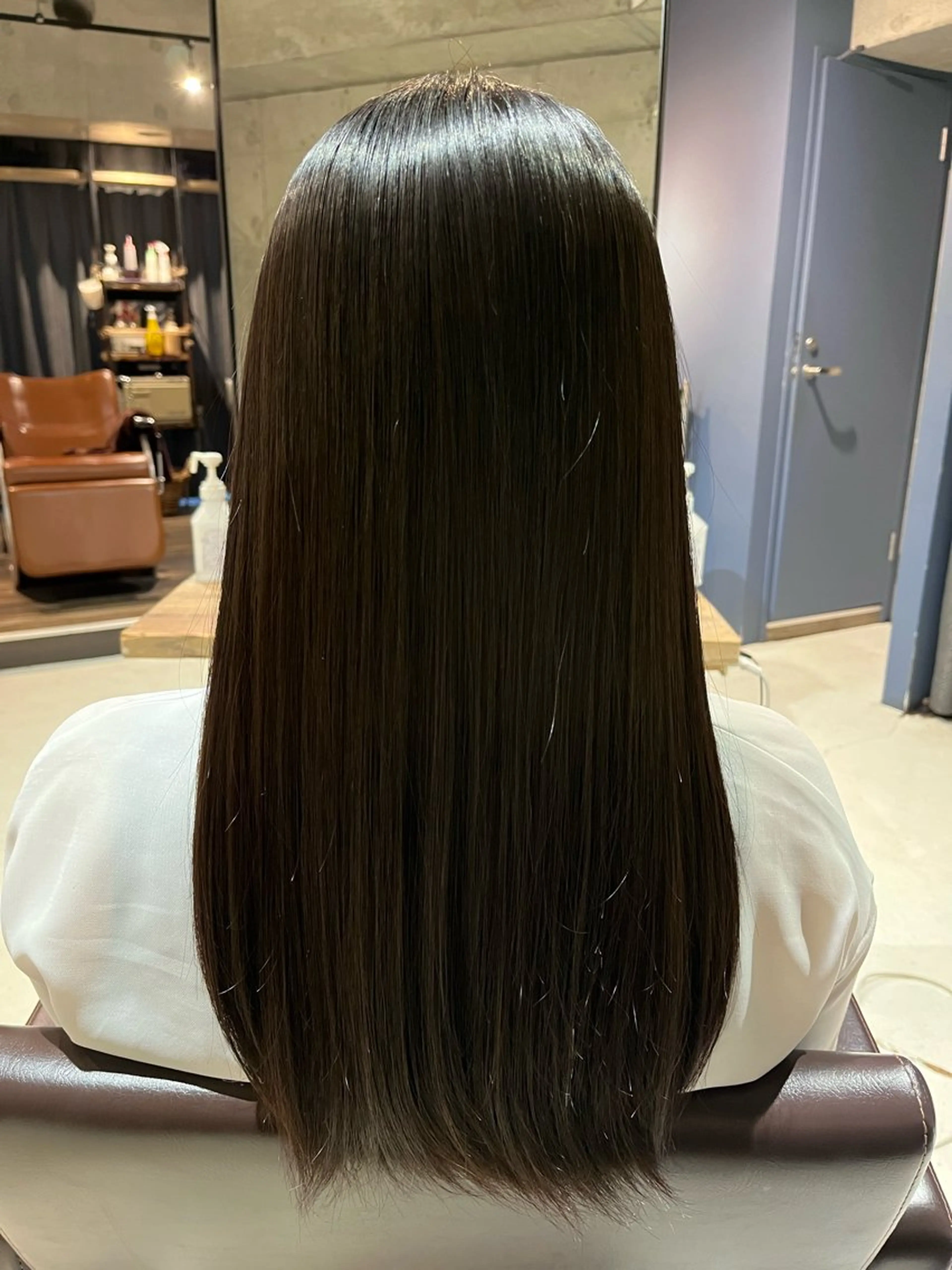 ロング 縮毛矯正 及川 亜美のヘアスタイル