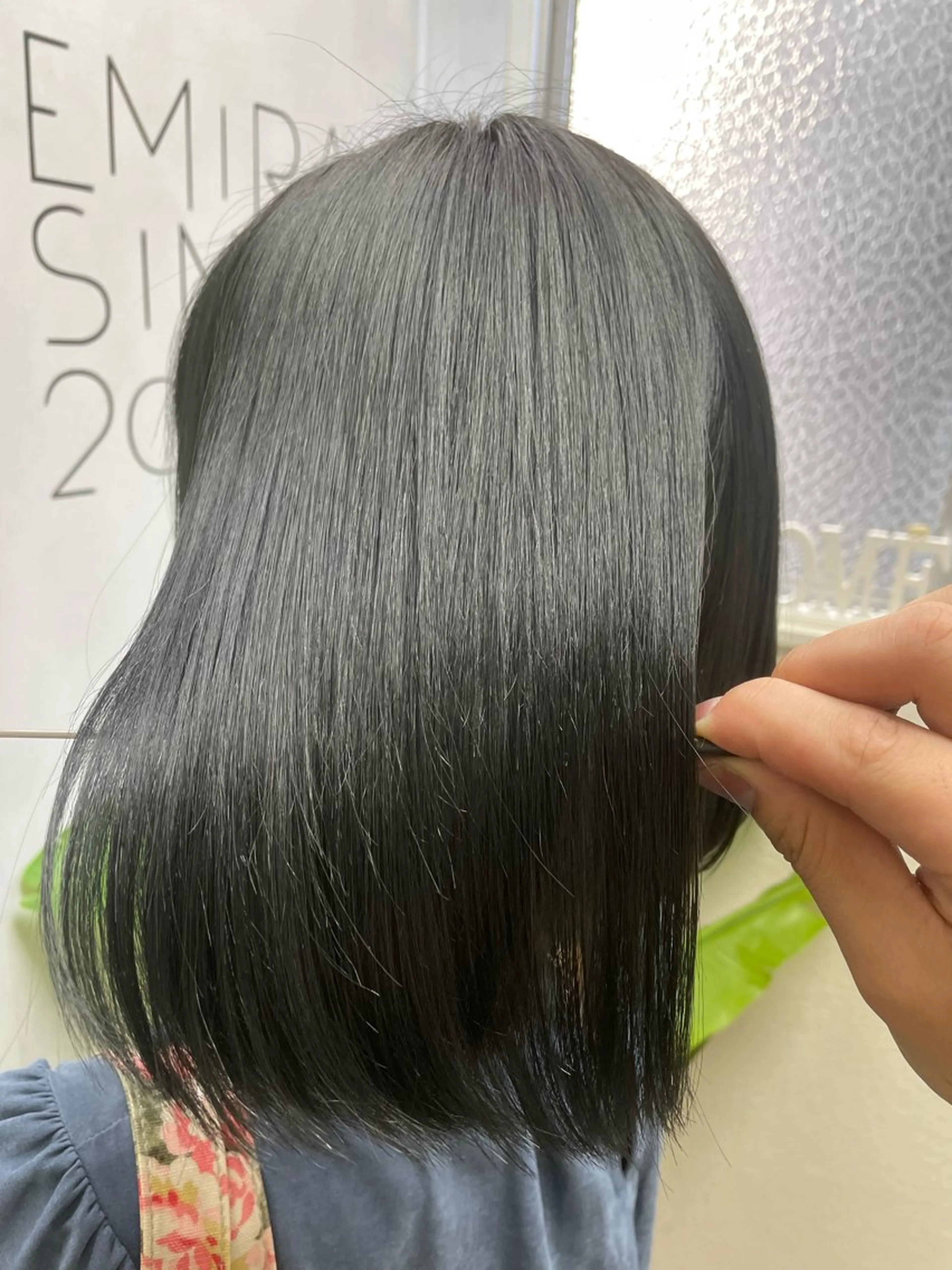 ミディアム カラー 黒髪 カット ヘアカラー トリートメント RIKU 髪質改善/縮毛矯正のヘアスタイル