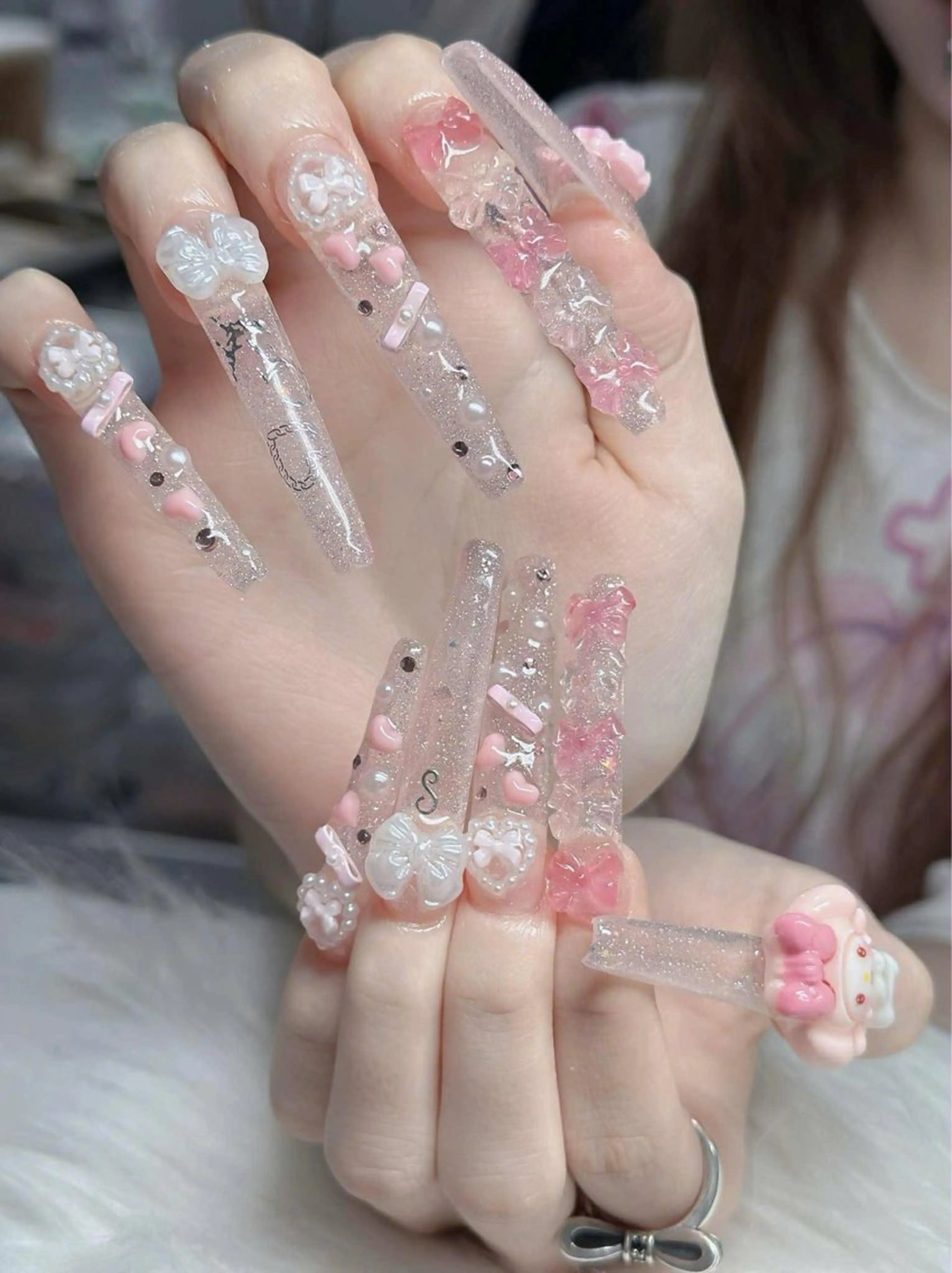 ネイル オーロラネイル フレンチネイル ジェルネイル ハロウィン 韓国ネイル ハンドネイル H.baby Nail Salonのネイルデザイン