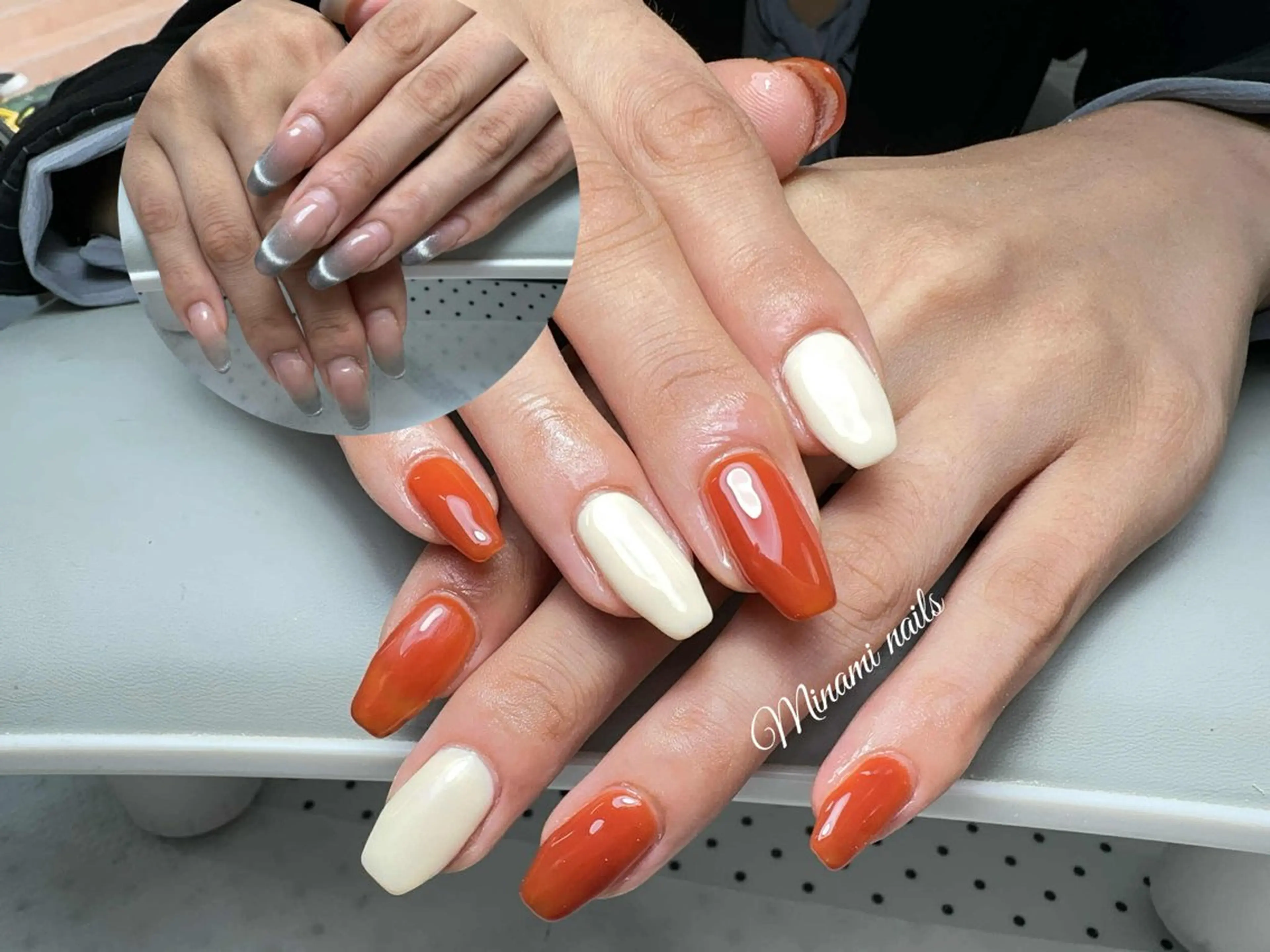 ネイル アートネイル オーロラネイル ガーリー キラキラネイル 韓国ネイル Minami Nailsのネイルデザイン