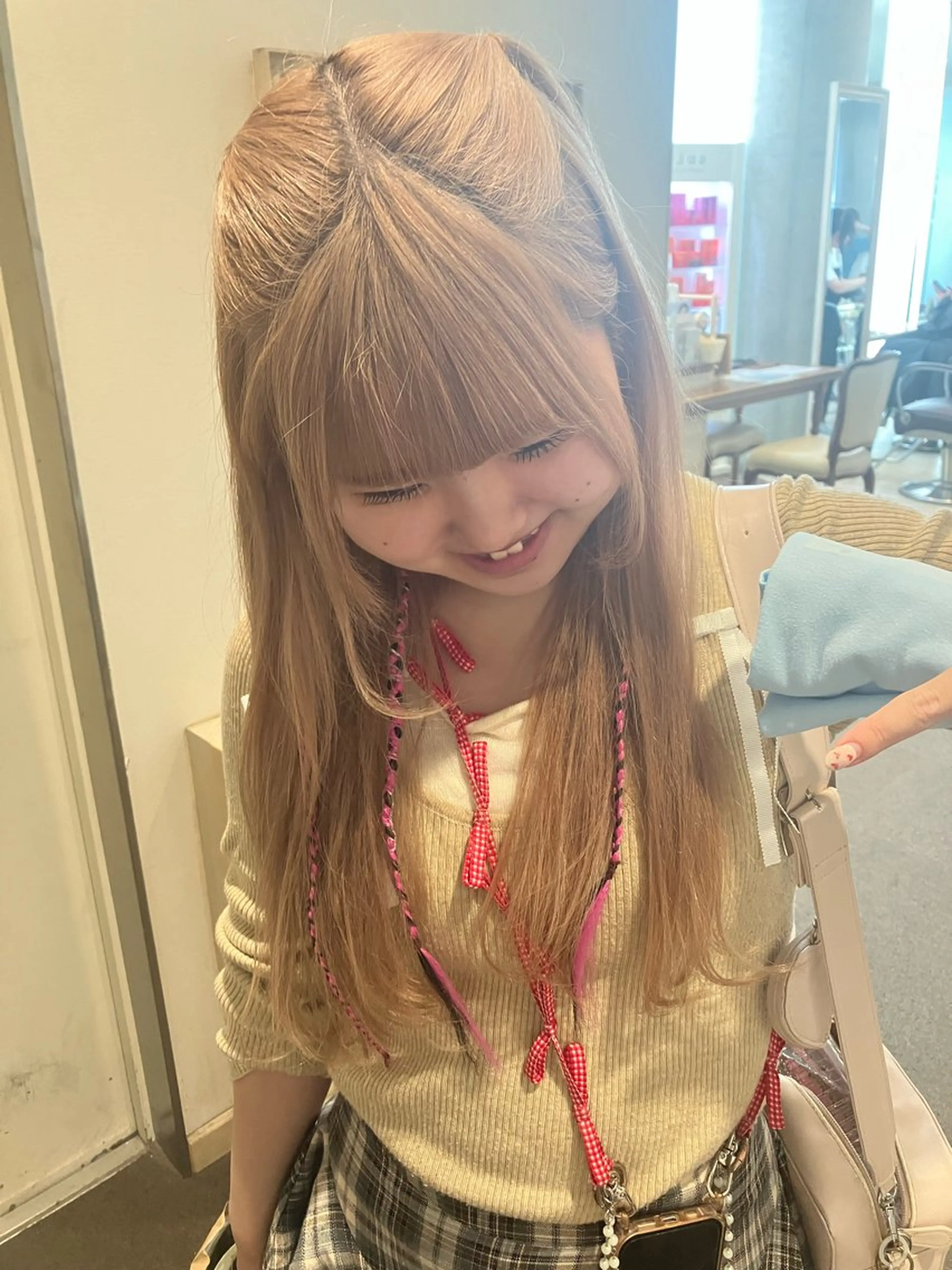 ロング エクステ 韓国エクステ／羽エク ダブルスキル💛のヘアスタイル