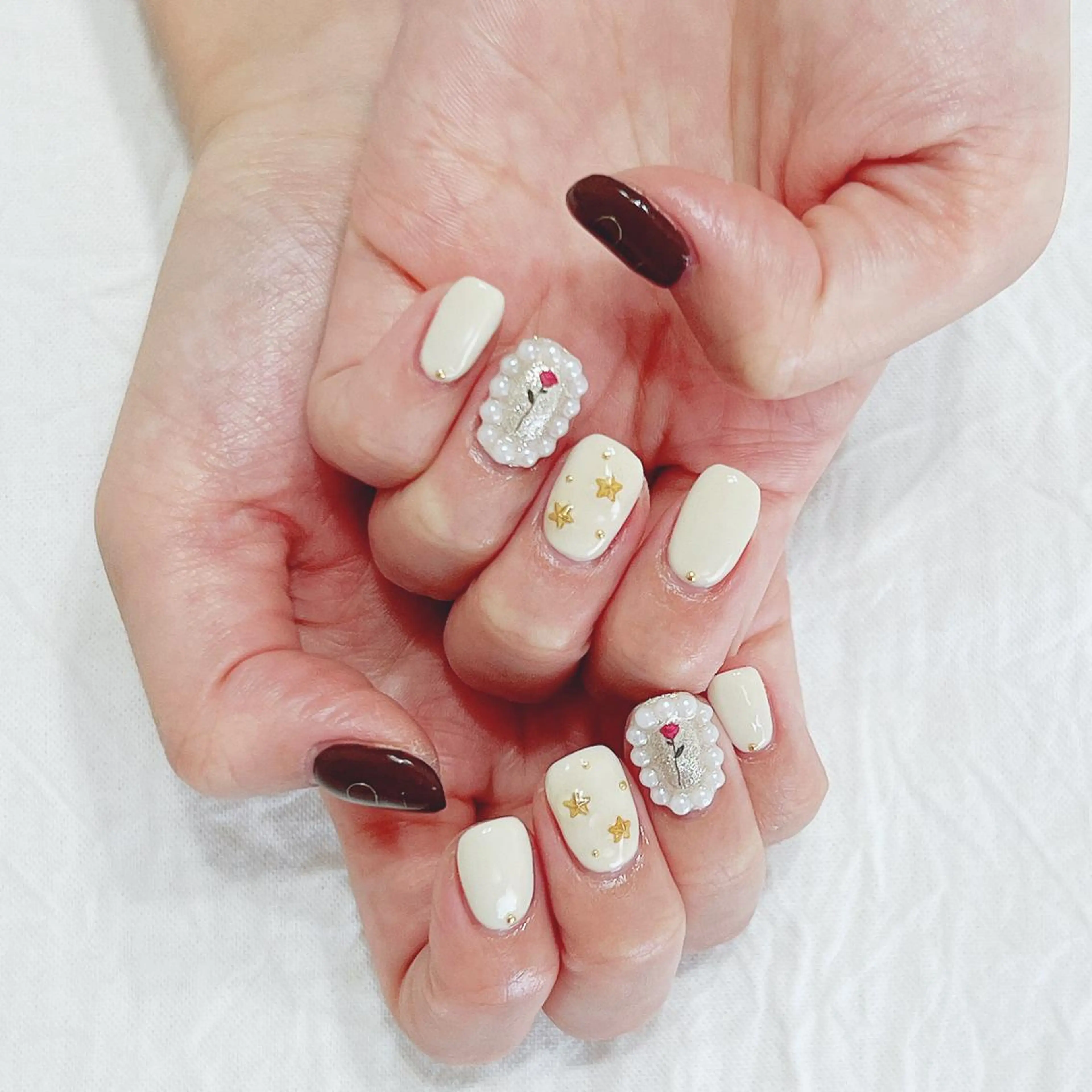 ネイル バレンタイン ハンドネイル peaberry nailのネイルデザイン