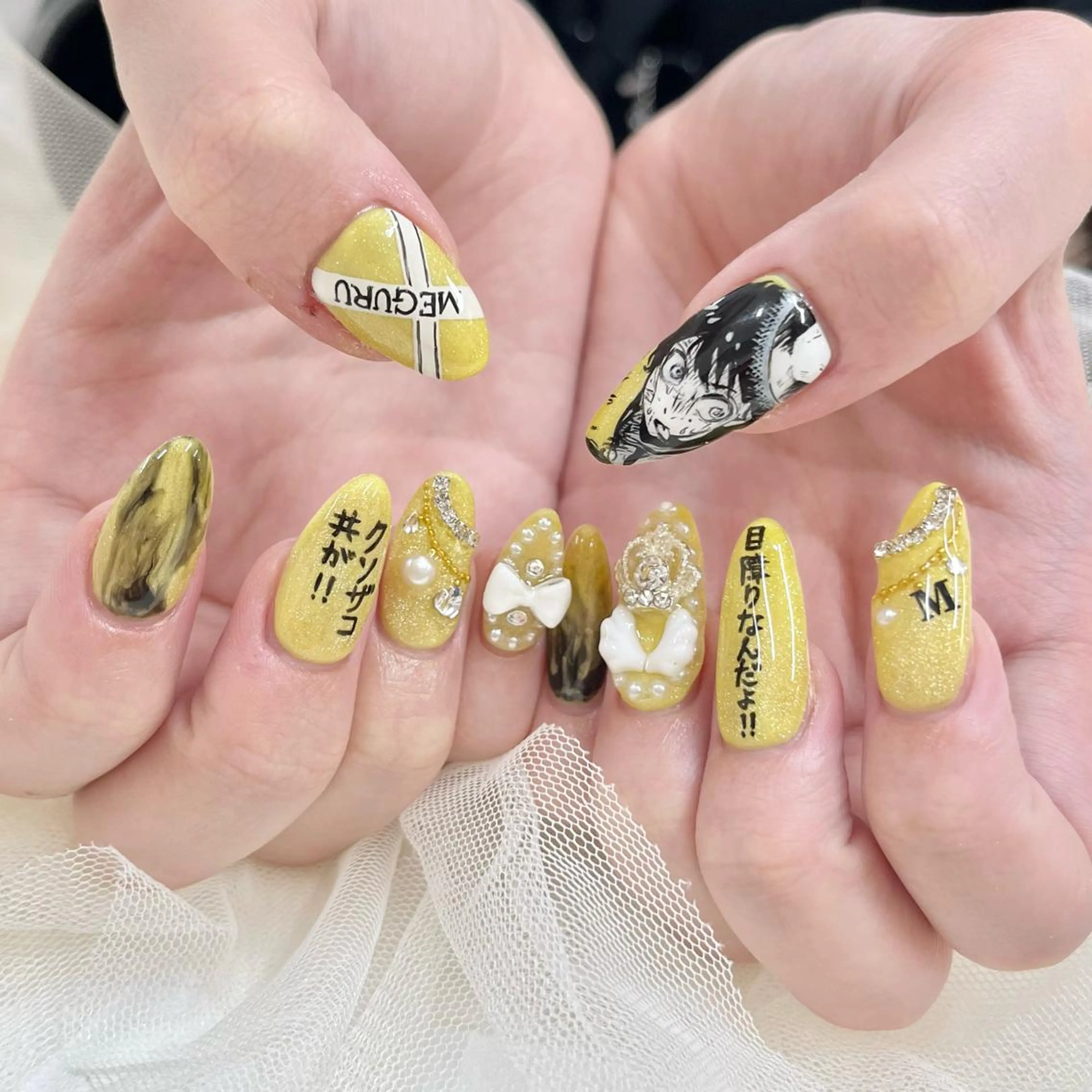 ロング ハンドネイル 池袋痛ネイル Nok. 渡辺のネイルデザイン