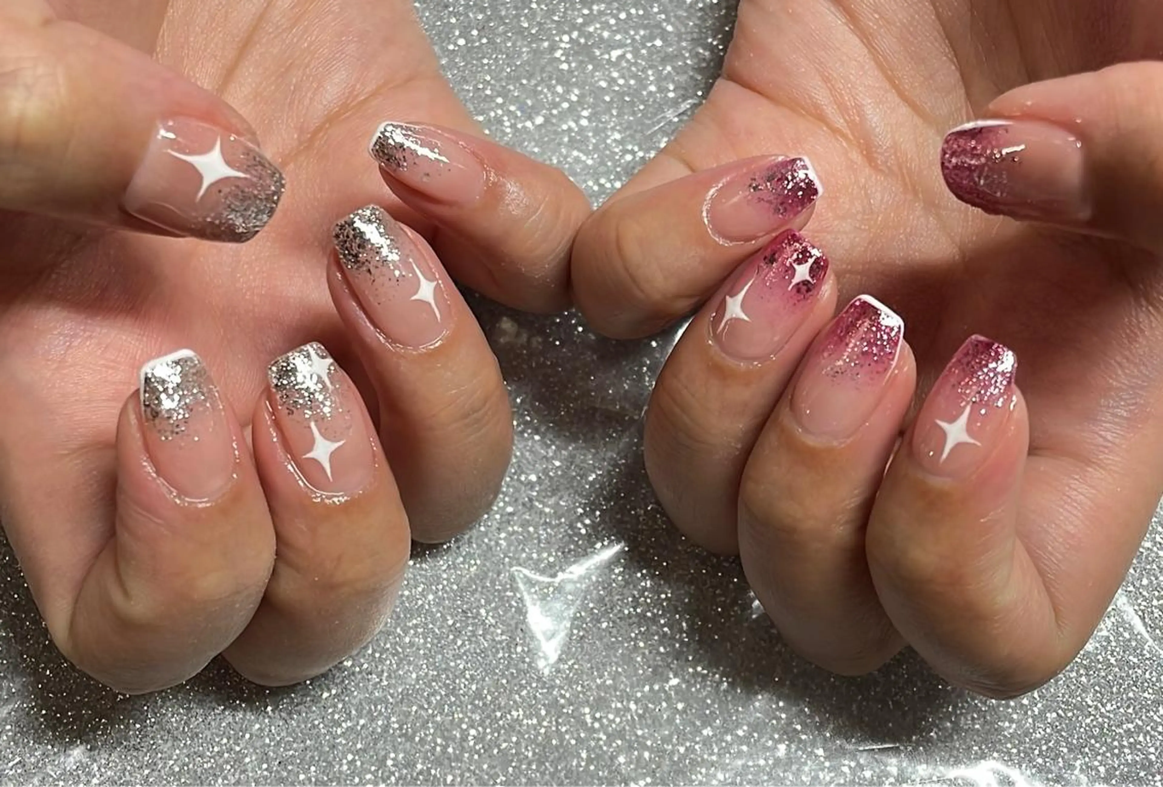 ネイル ハンドネイル VIERU 🌈🎀💖のネイルデザイン