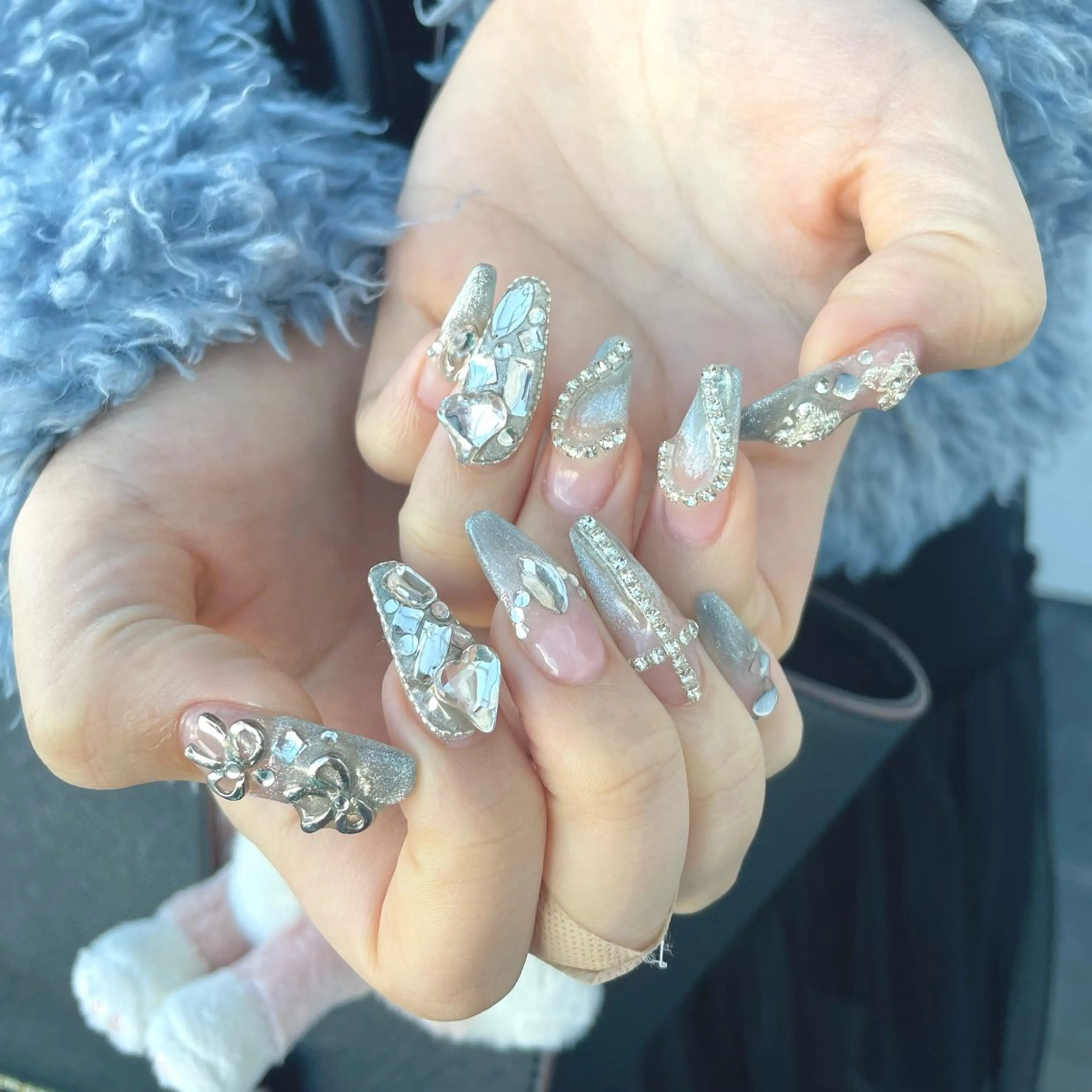 ネイル ジェルネイル マグネットネイル ハンドネイル Nail ヌシん家 AKANEのネイルデザイン