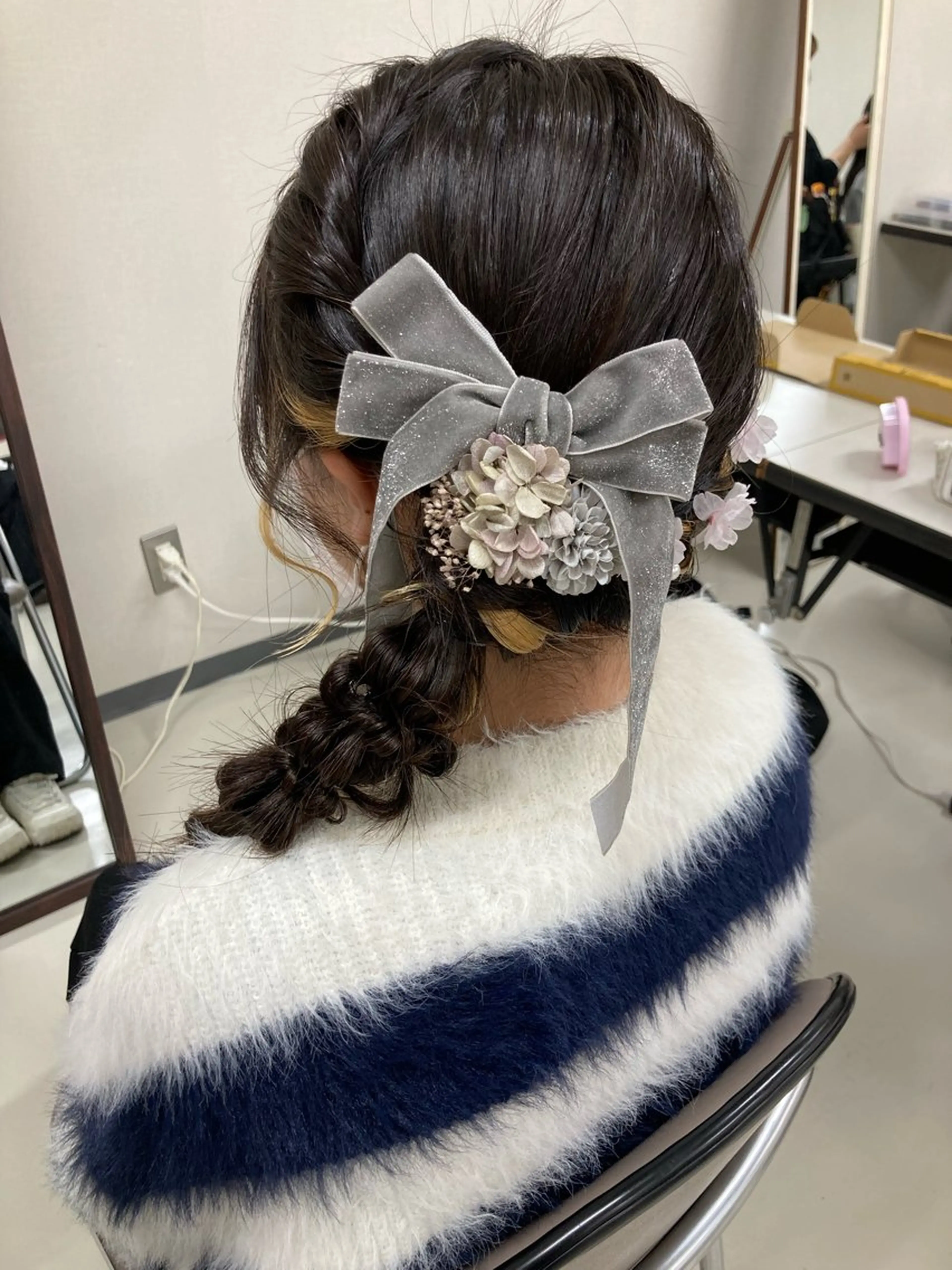 セミロング ヘアセット 中野 紹江のマツエク・マツパデザイン