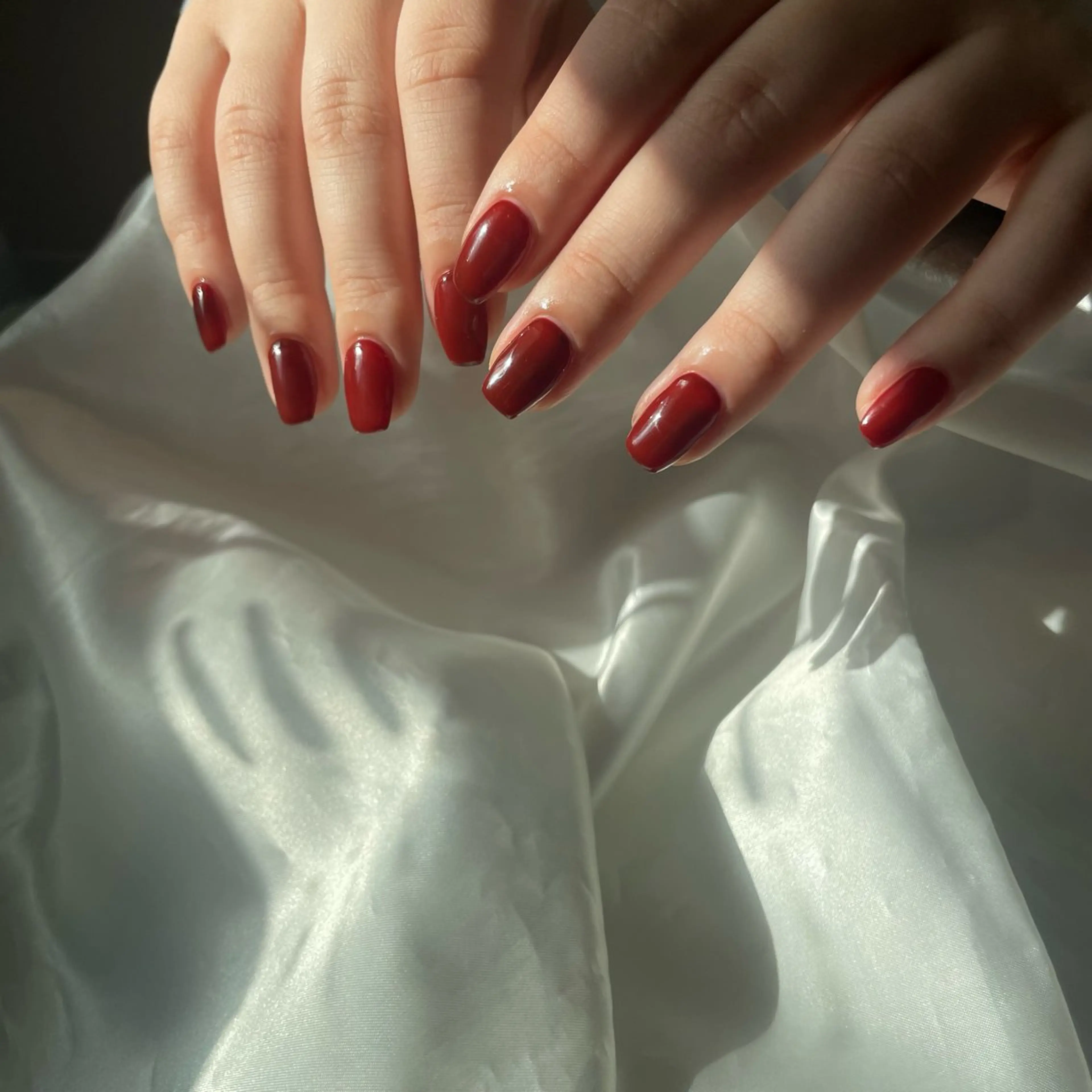 ネイル ボルドー ハンドネイル Joint_ nailのネイルデザイン