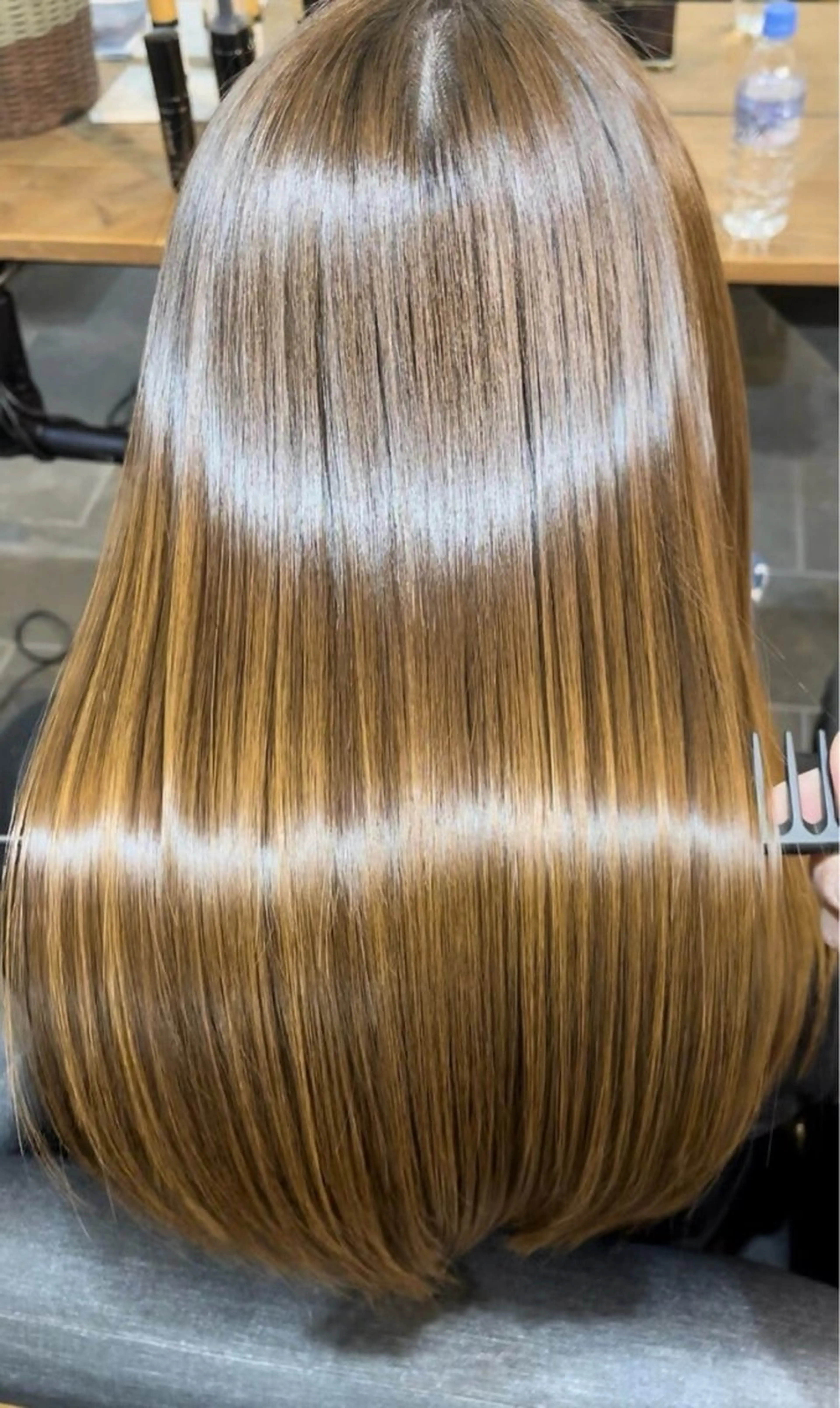 ロング 縮毛矯正 前田 尚希のヘアスタイル