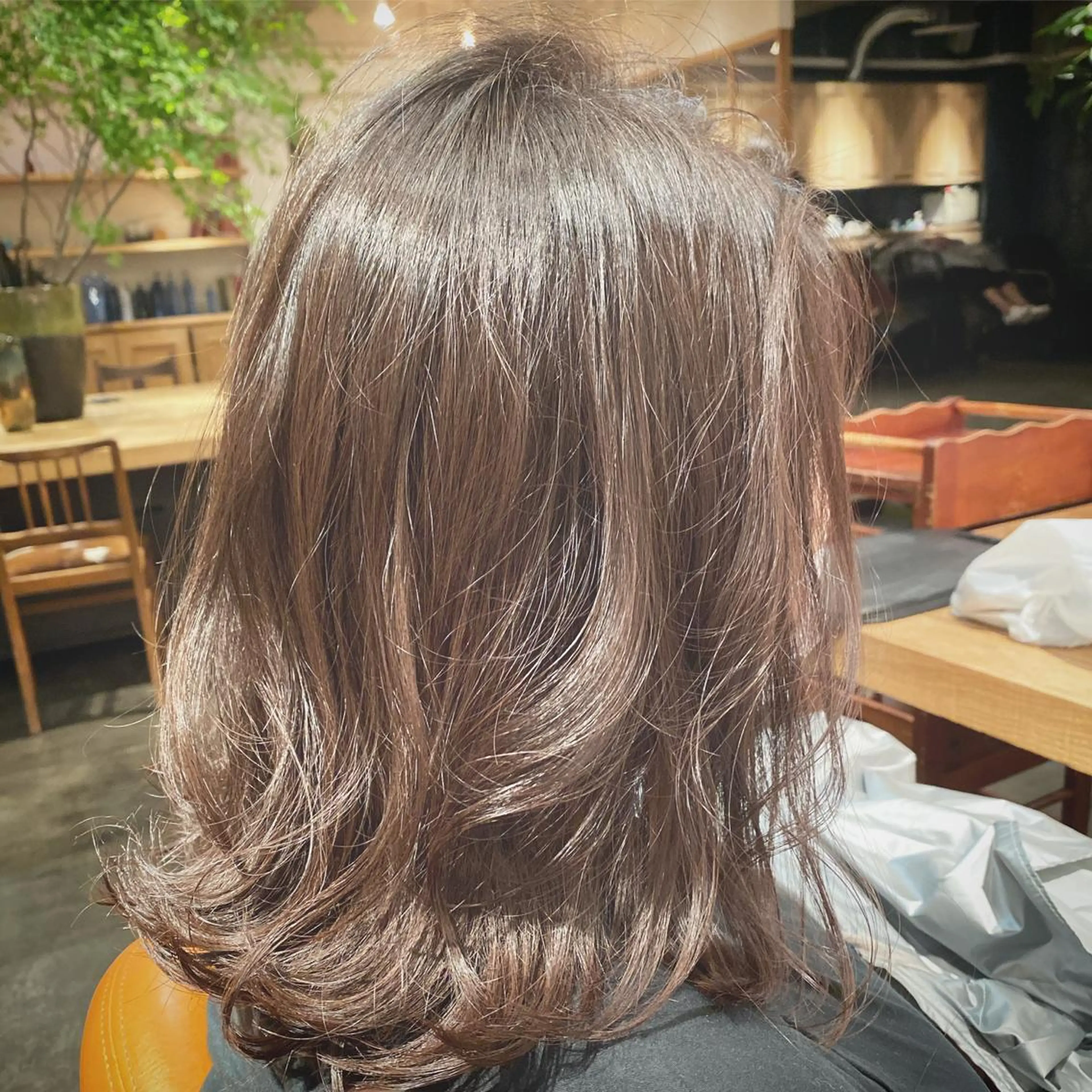 ミディアム カット パーマ トリートメント 池田 雄作のヘアスタイル