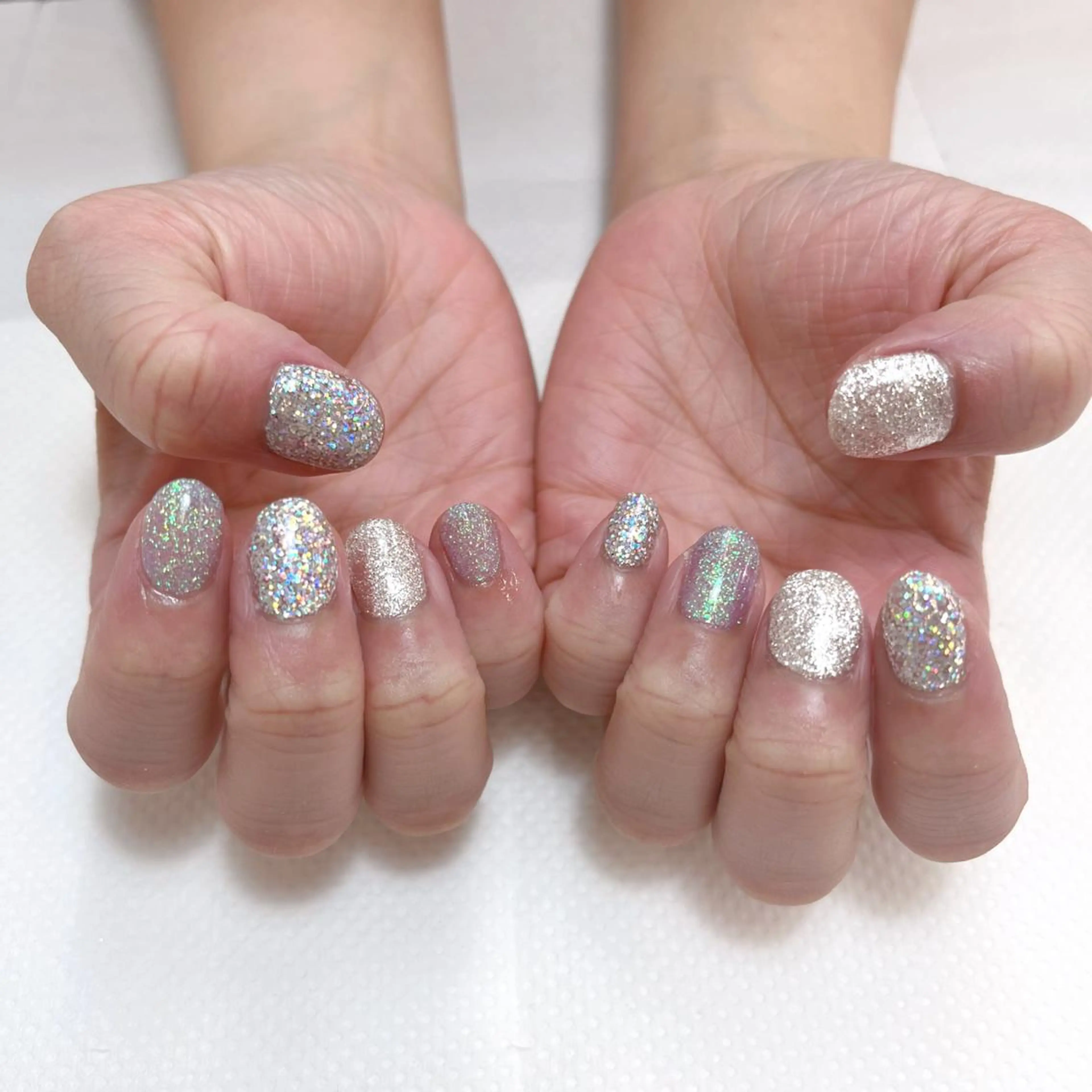 ネイル キラキラネイル ラメ(グリッター) ワンカラーネイル 【MAXKELLY】 AOYAMAのネイルデザイン