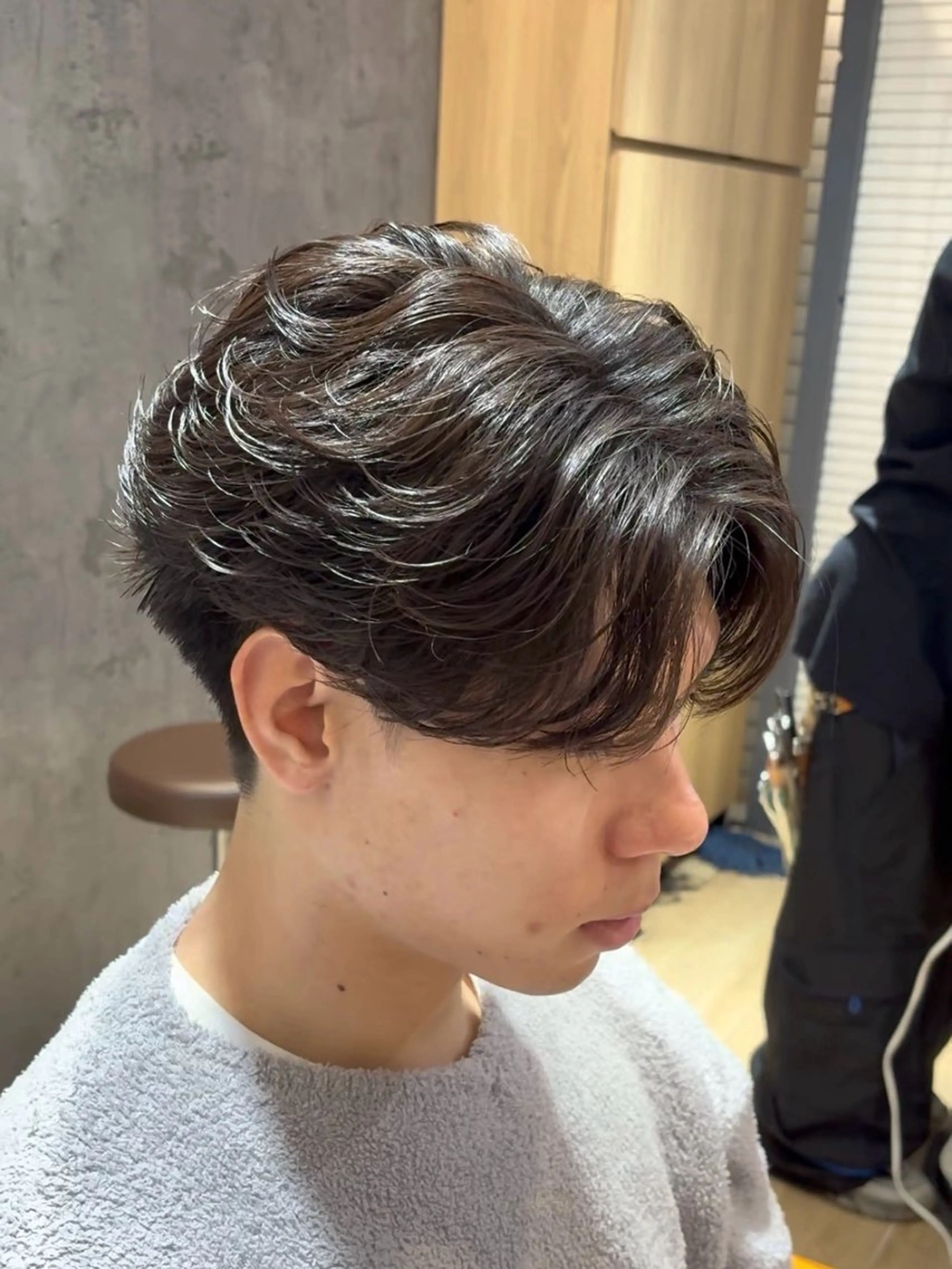 パーマ メンズ フェザーパーマ メンズパーマ カット パーマ メンズ/パーマ/ 目黒/オノザトのヘアスタイル