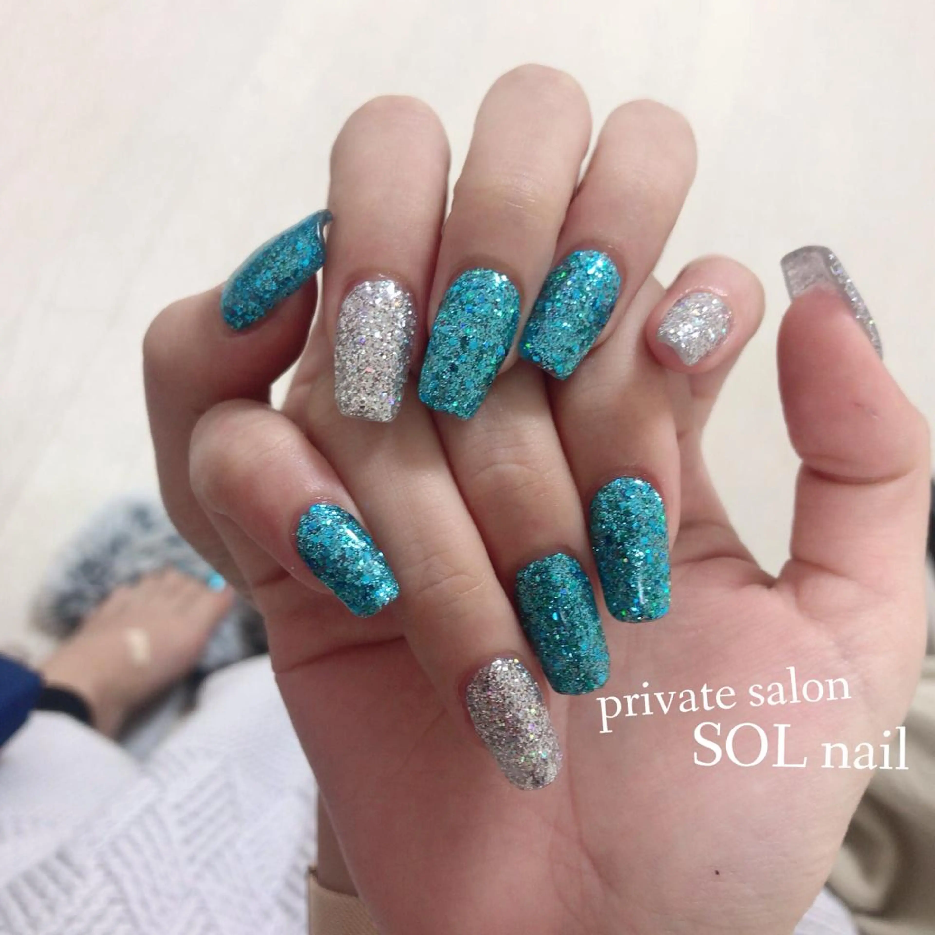 ネイル ラメ(グリッター) SOL NAILのネイルデザイン
