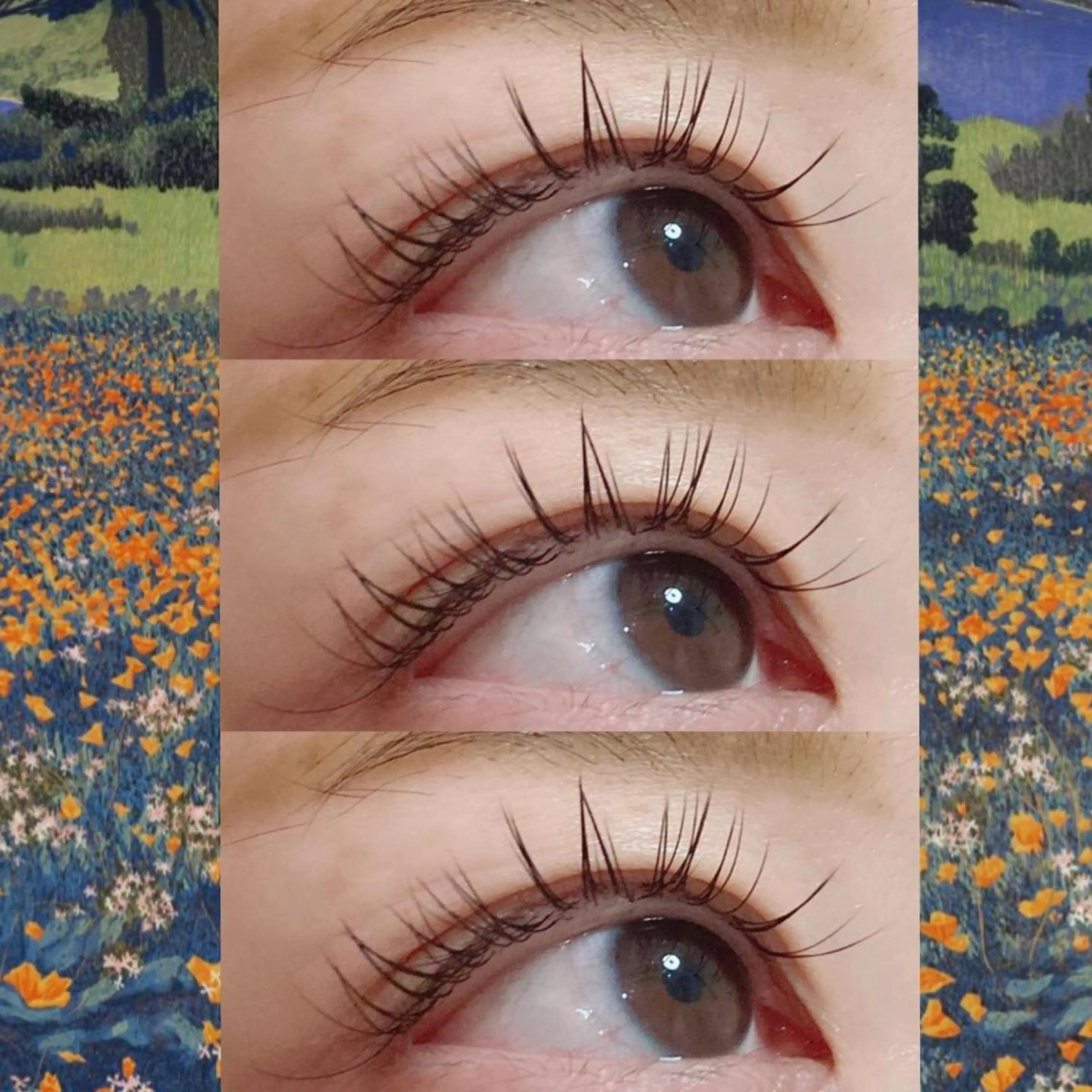 マツエク・マツパ フラットラッシュ まつげパーマ 一重×まつ毛パーマ orihara𐙚 まつげパーマ/眉毛のマツエク・マツパデザイン