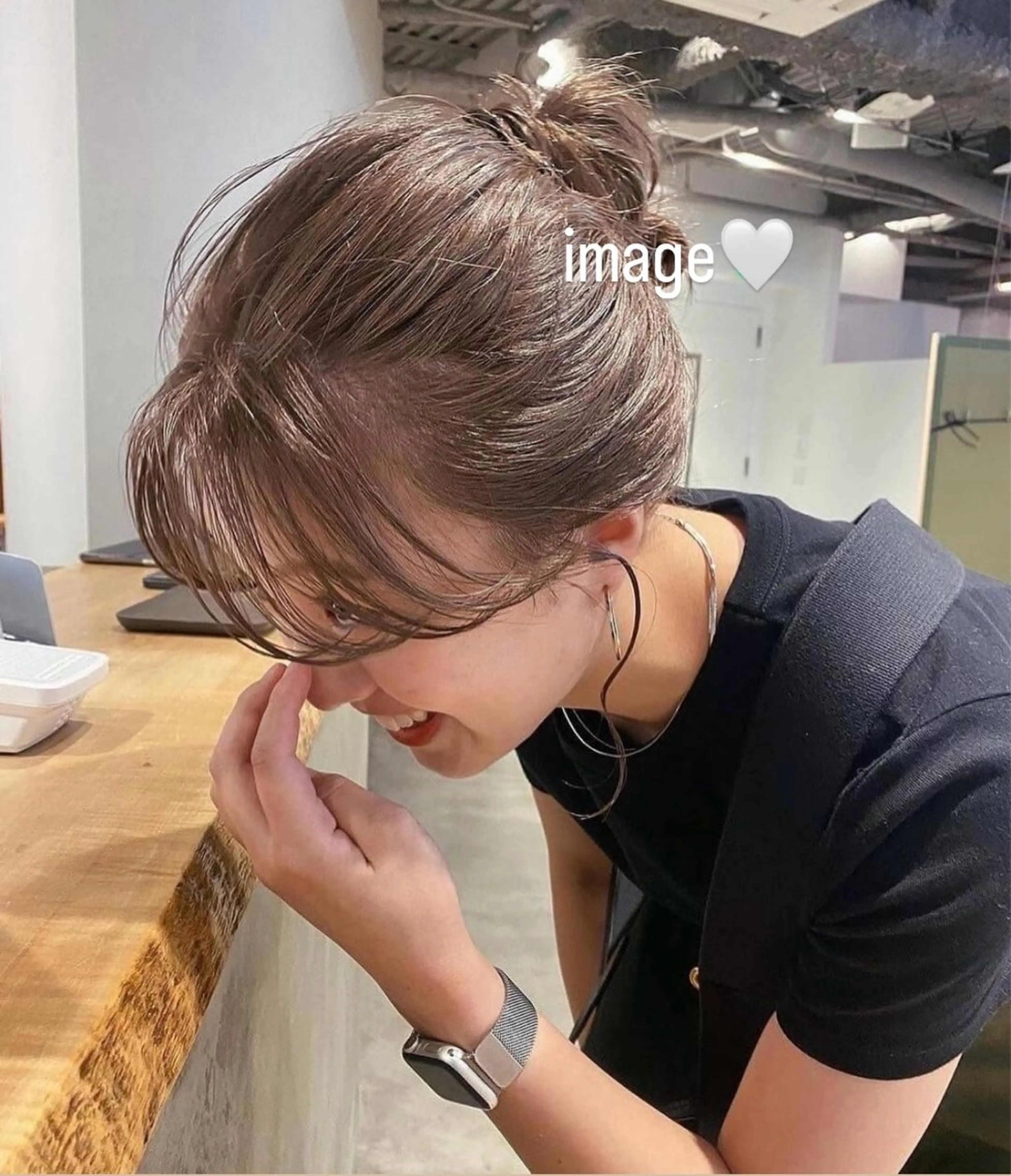 カラー ダブルカラーベージュ カラー/tuburaのヘアスタイル