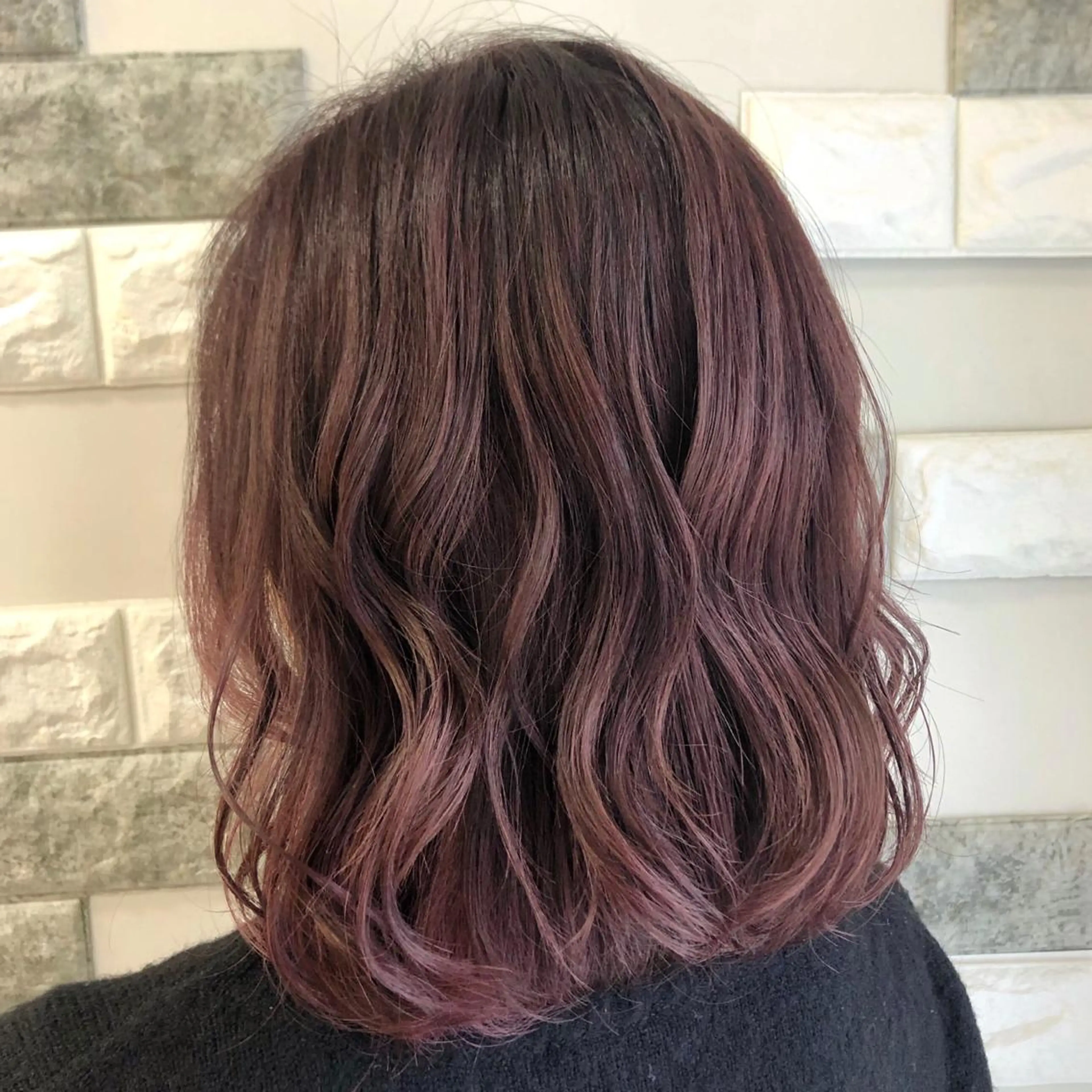 ミディアム カラー これた🧸ヘアメ職人 ♡髪質改善♡カラーのヘアスタイル