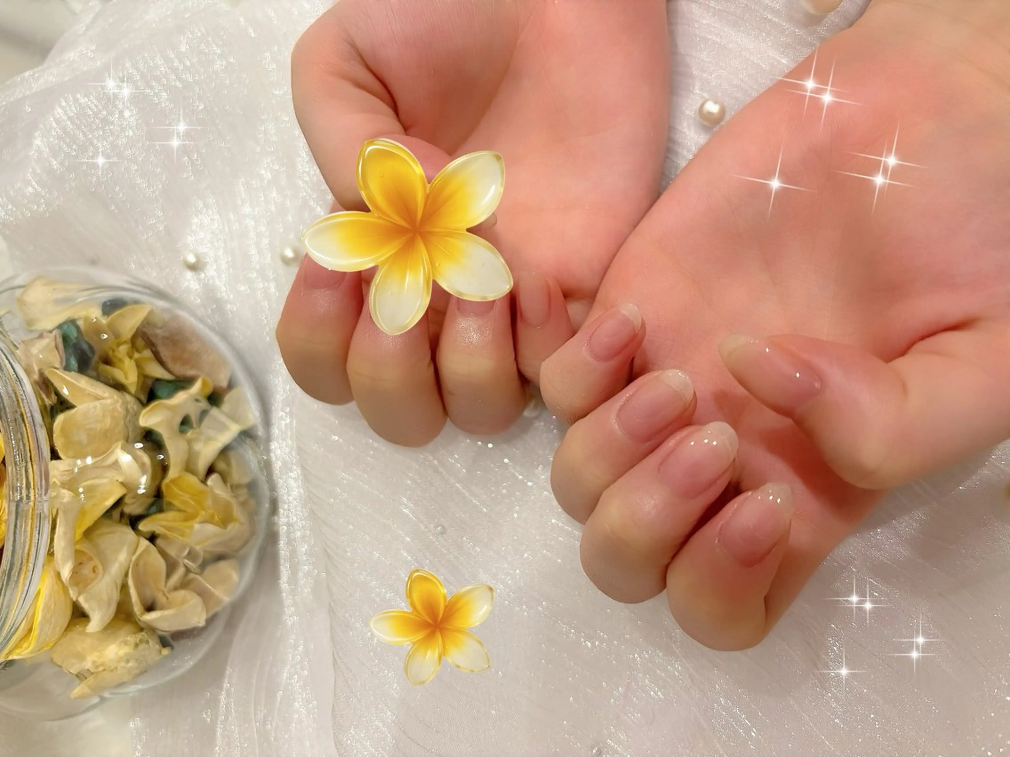 ネイル クリアネイル ハンドネイル さおり 紗央里のネイルデザイン