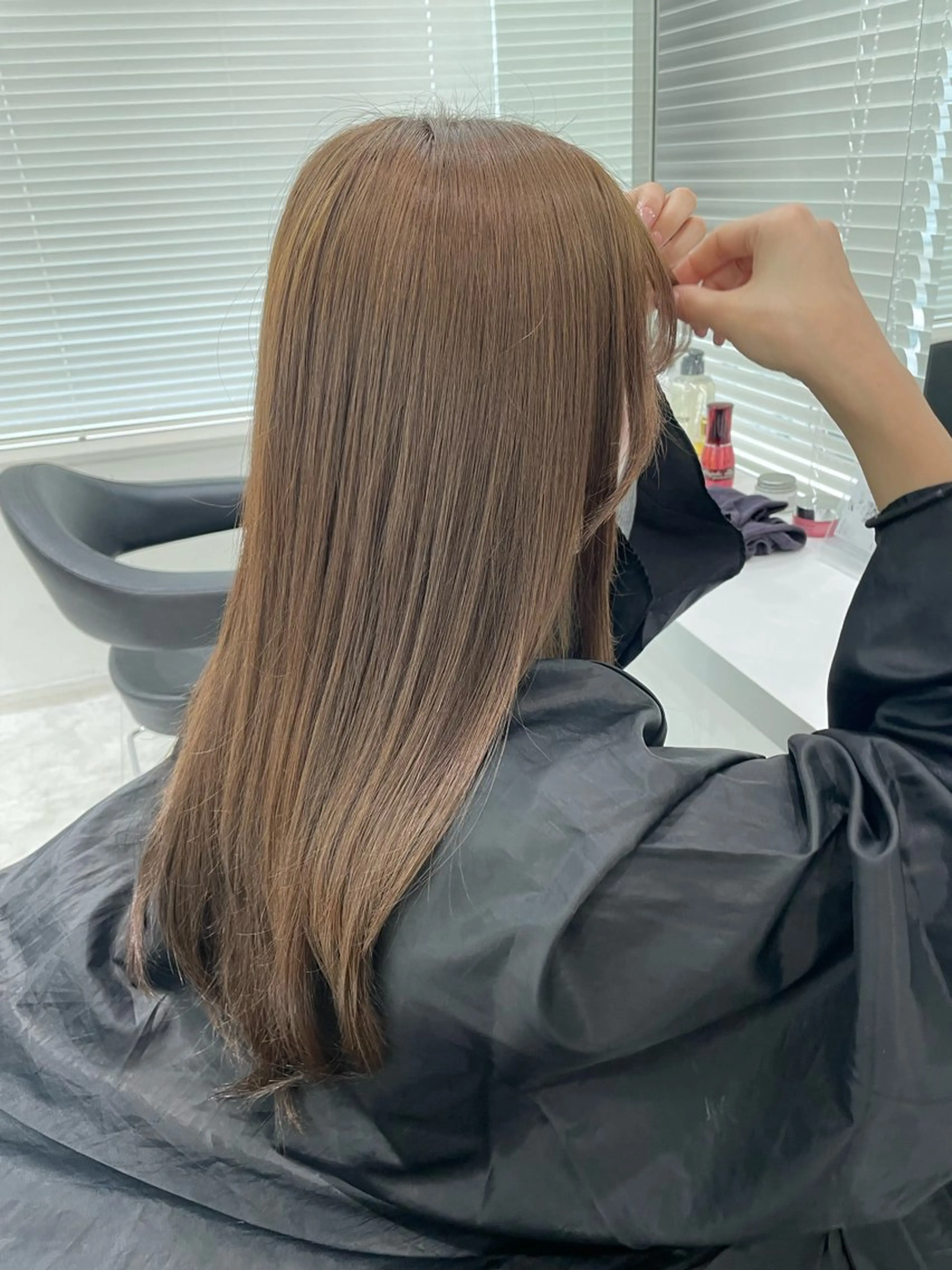 ロング カット ヘアカラー トリートメント 🌿透明感赤み消し Keishin🌿のヘアスタイル