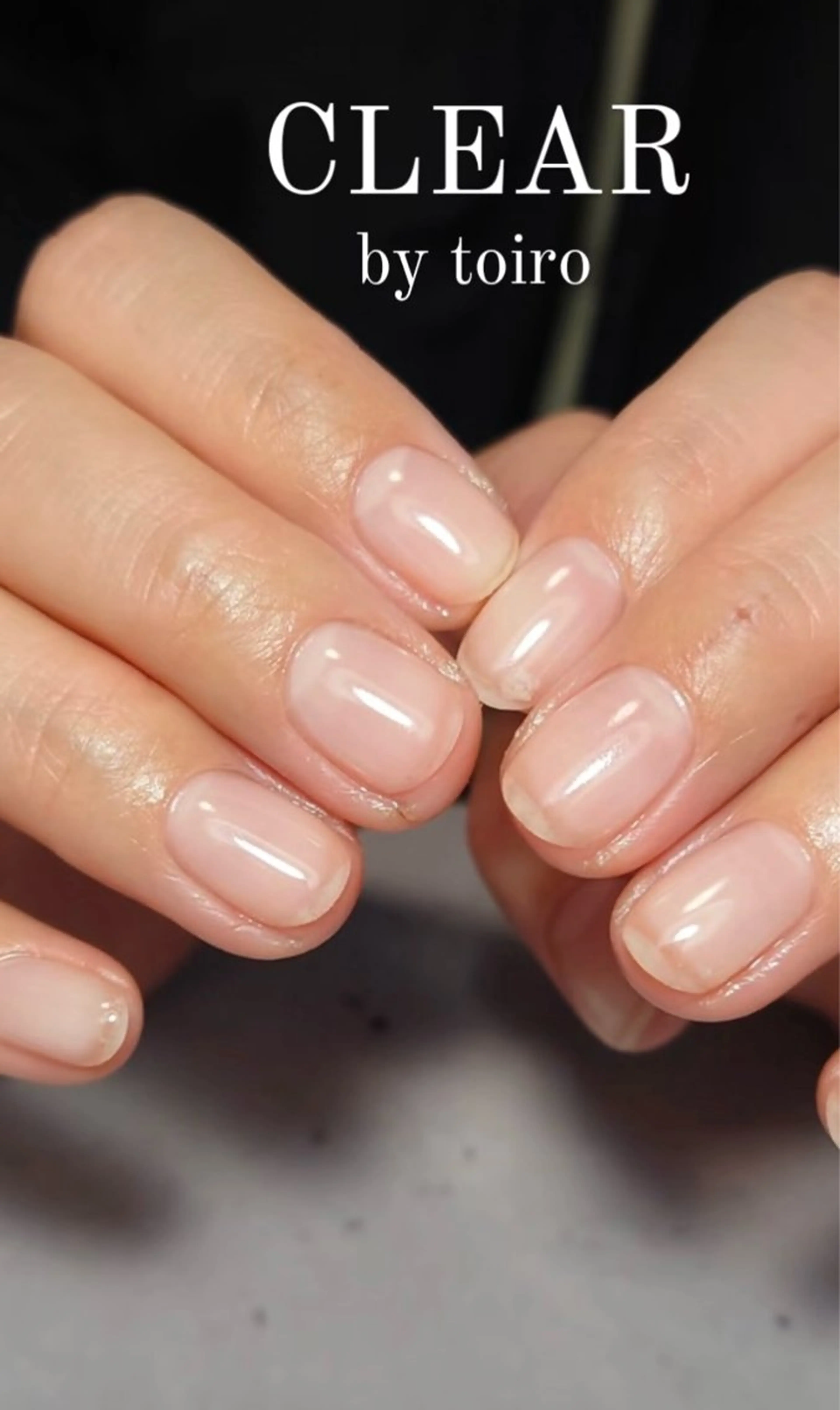 ネイル クリアネイル ハンドネイル JISOO ANA.CHUOのネイルデザイン