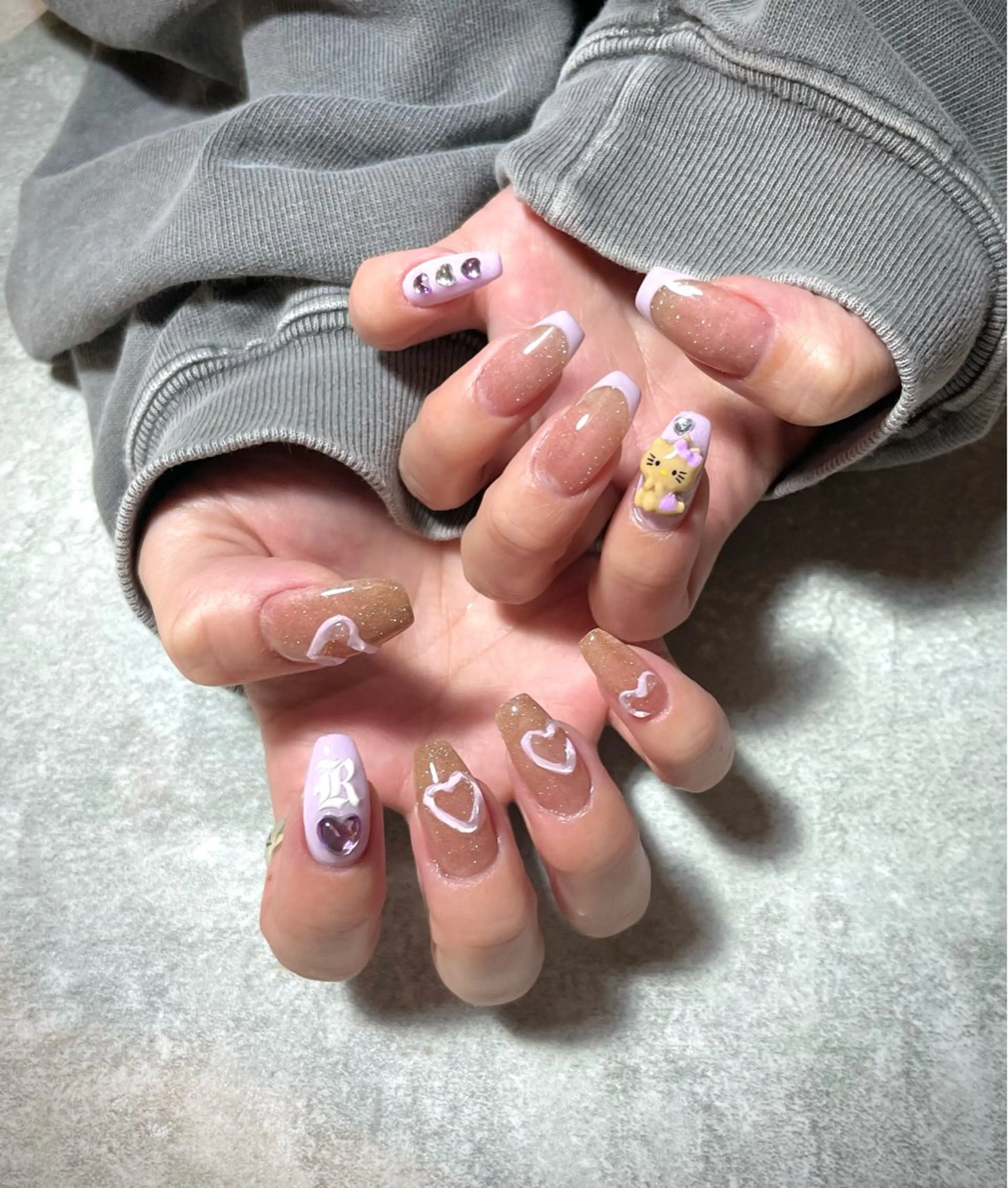 【オフ込み】2時間半のデザインコース✨持ち込みデザイン6本💅他ワンカラー　マグネット選択可🙆‍♀️の写真