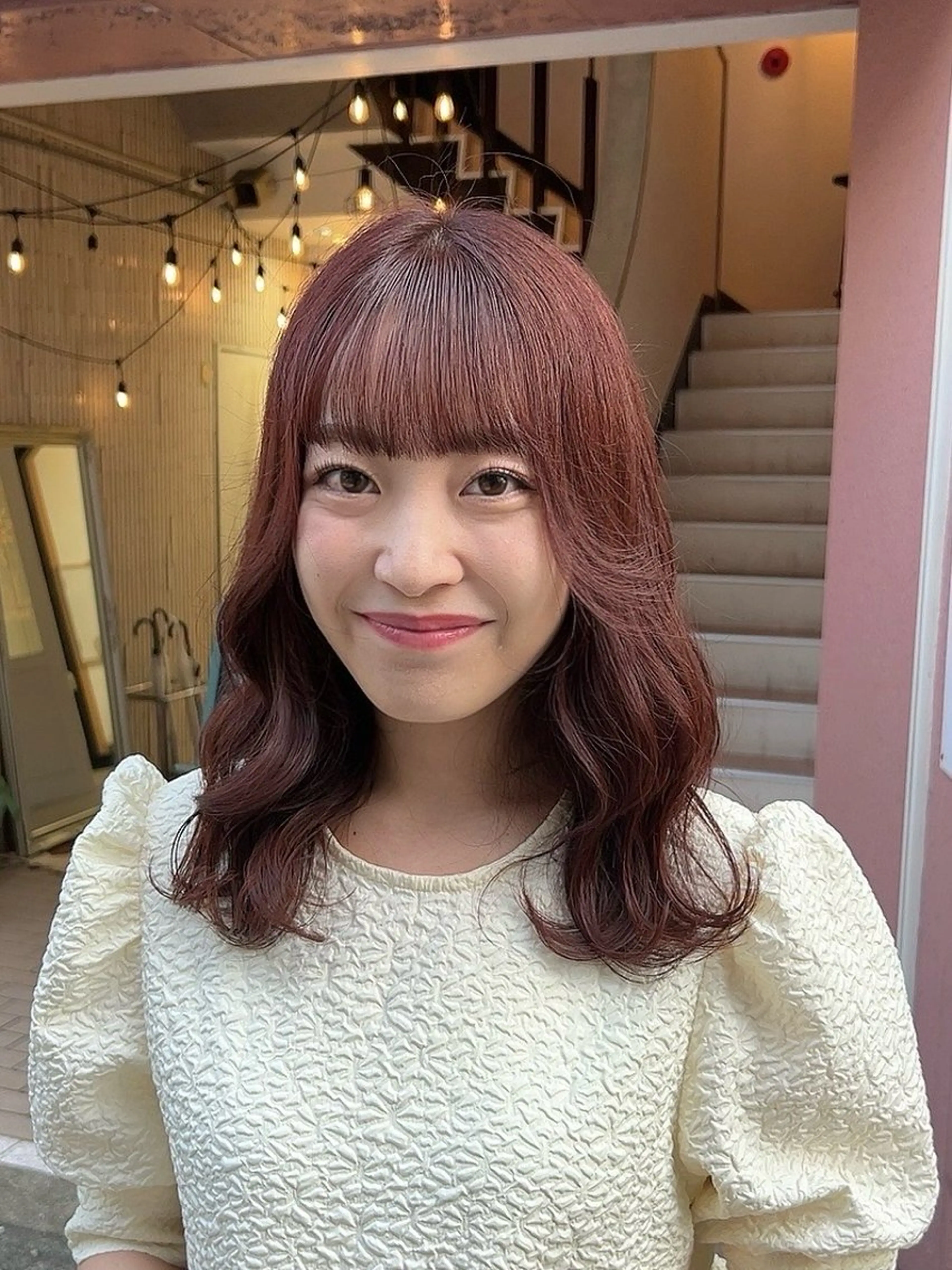 カラー レッドカラー 🎀SoL🎀佐藤 楓夏のヘアスタイル