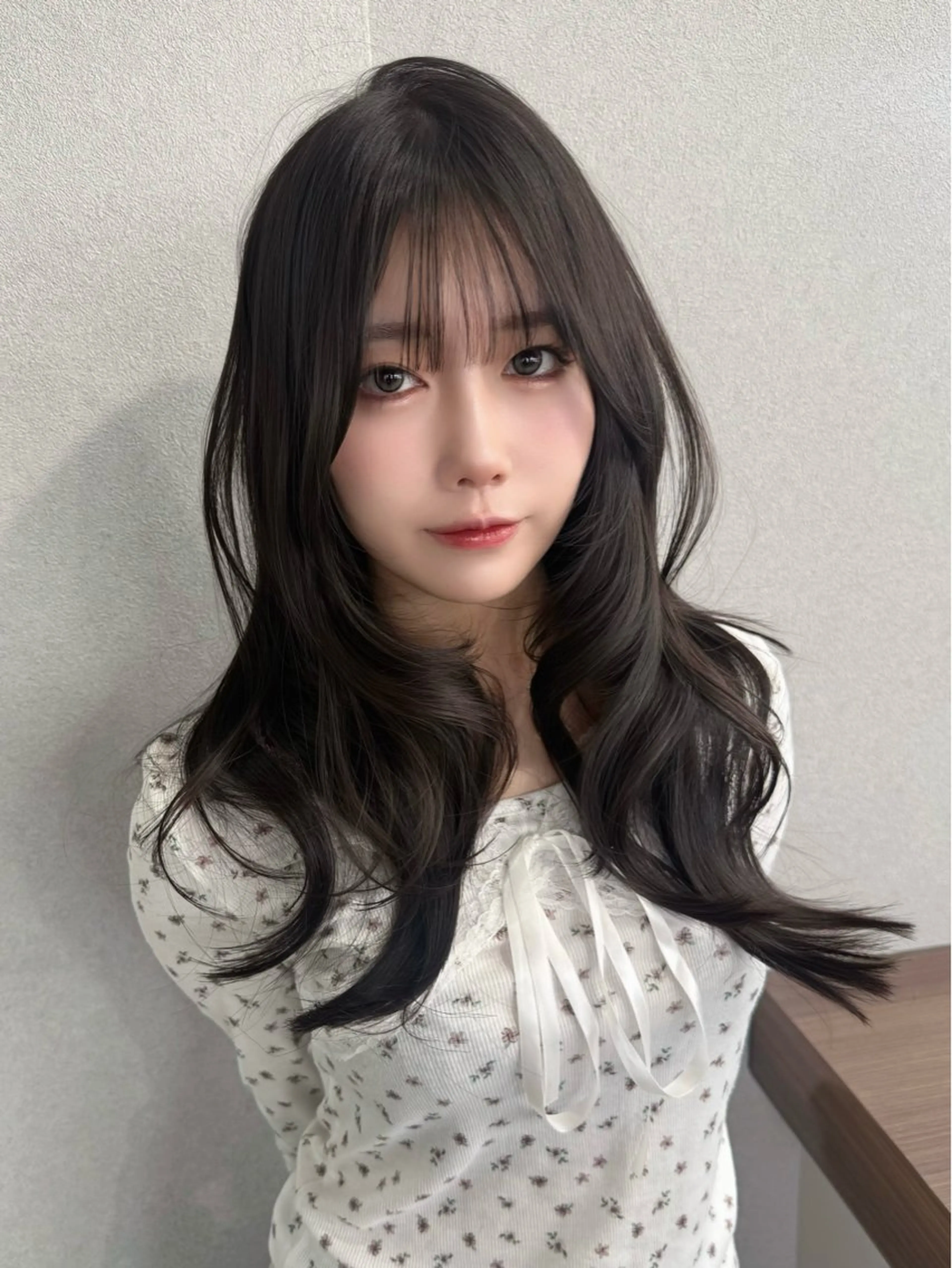 ロング 顔周りカット レイヤーカット カット ヘアカラー レイヤーカット/ 和奏︎✿のヘアスタイル