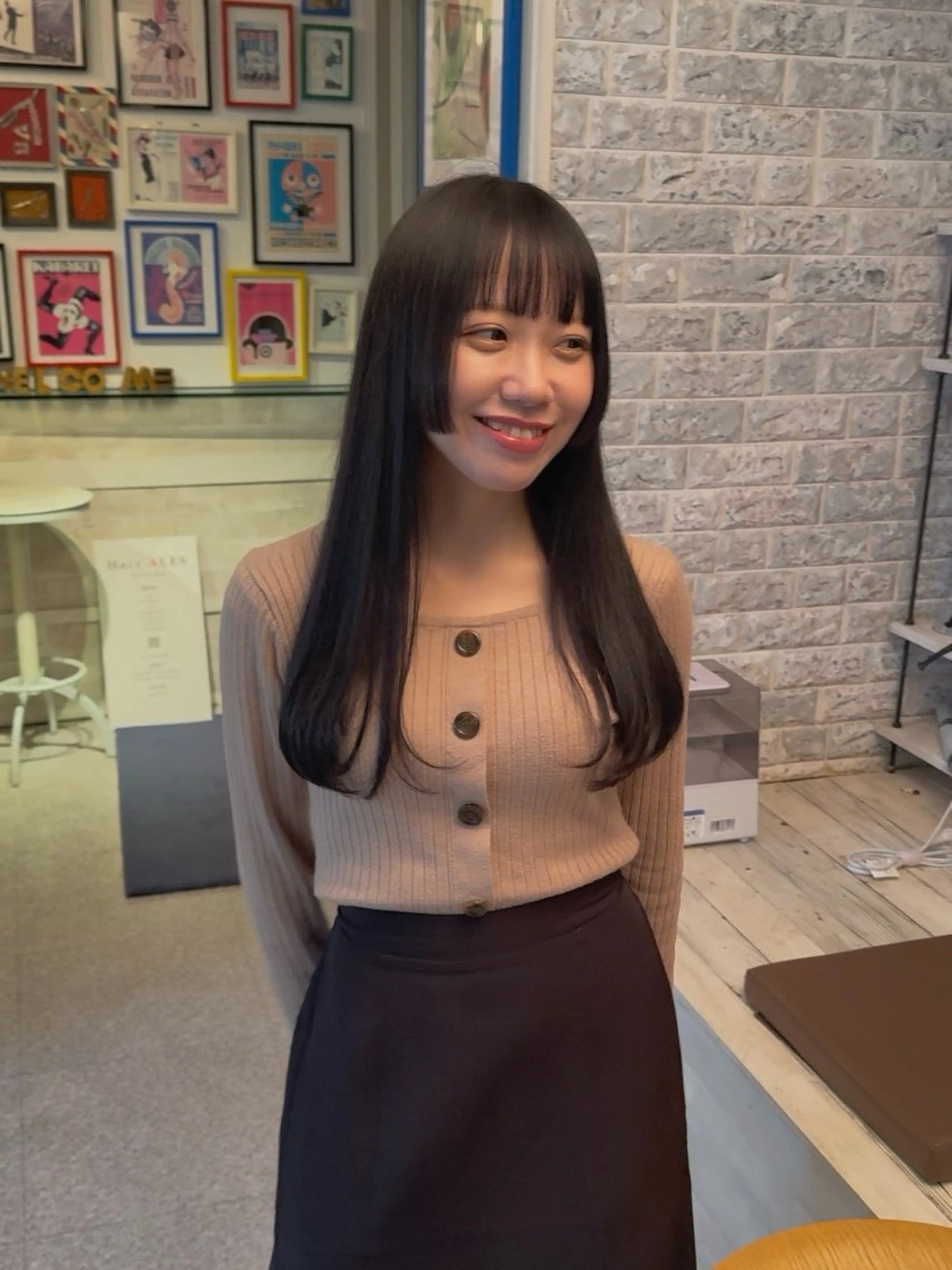 ロング カラー カット ヘアカラー トリートメント ウルフレイヤー エクステ/kokiのヘアスタイル