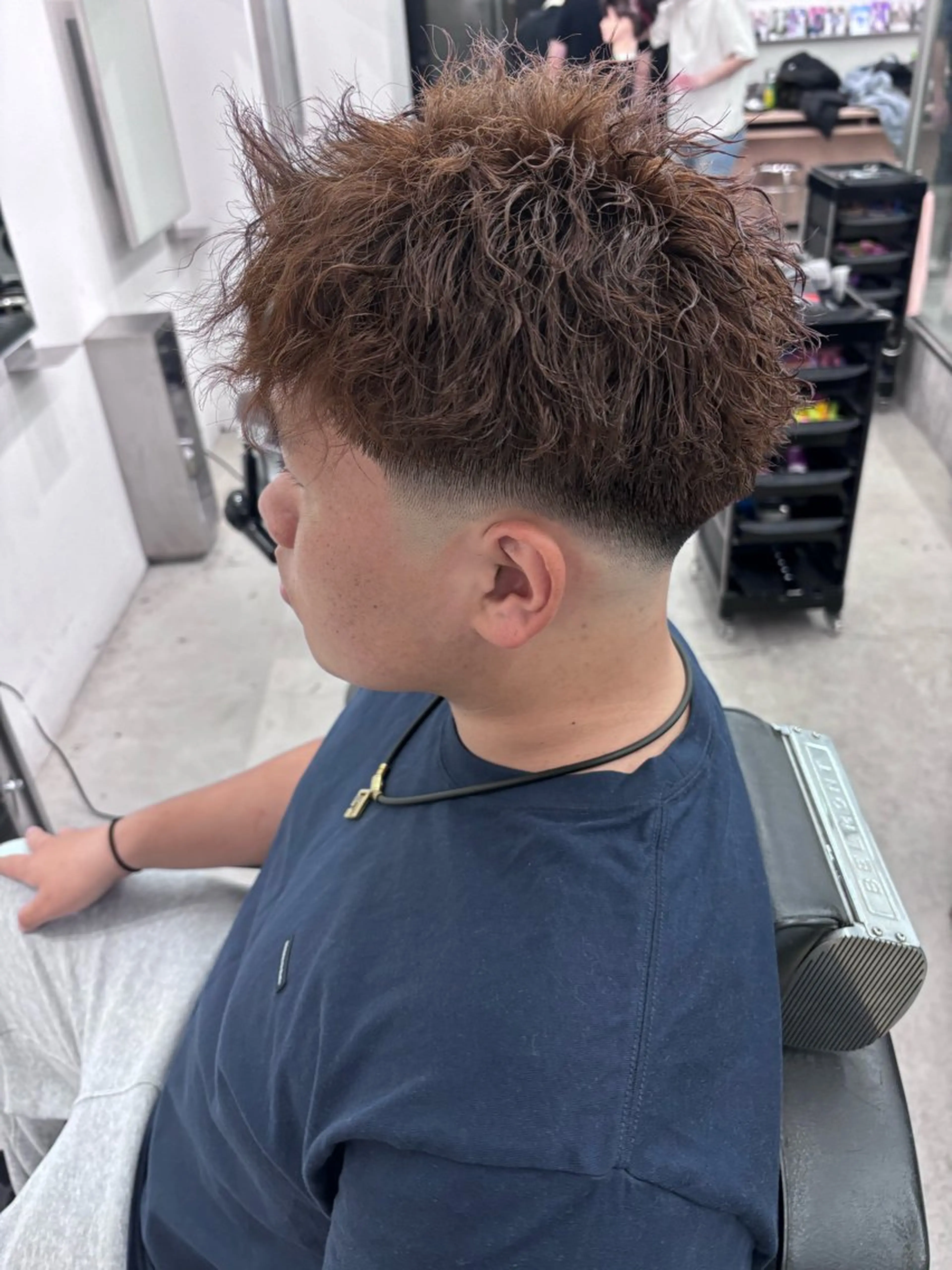 カラー パーマ メンズ カット パーマ 土岐 仁/メンズ専門 パーマ特化美容師🔥のヘアスタイル