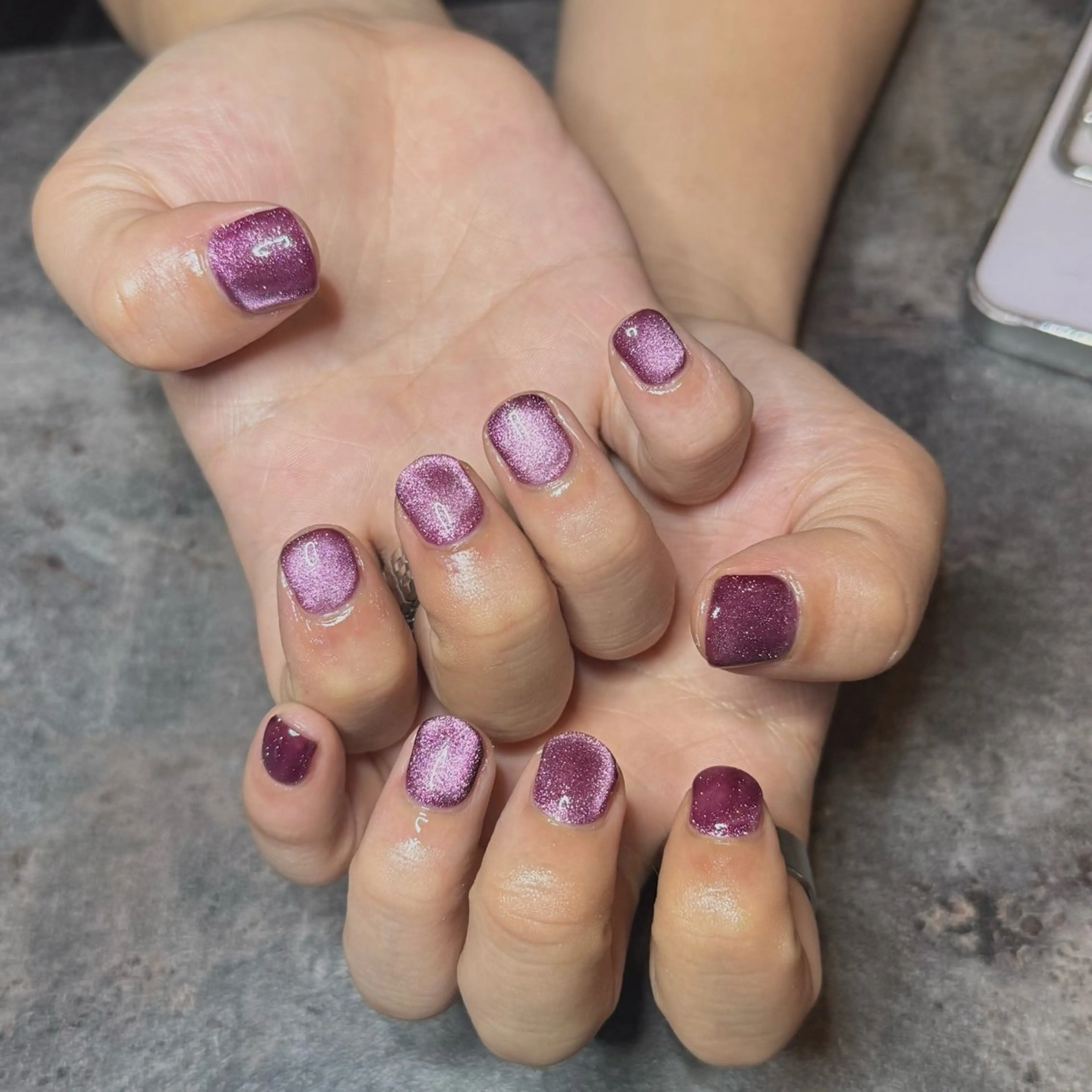 メンズ ネイル マグネットネイル メンズガーデン yuriのネイルデザイン