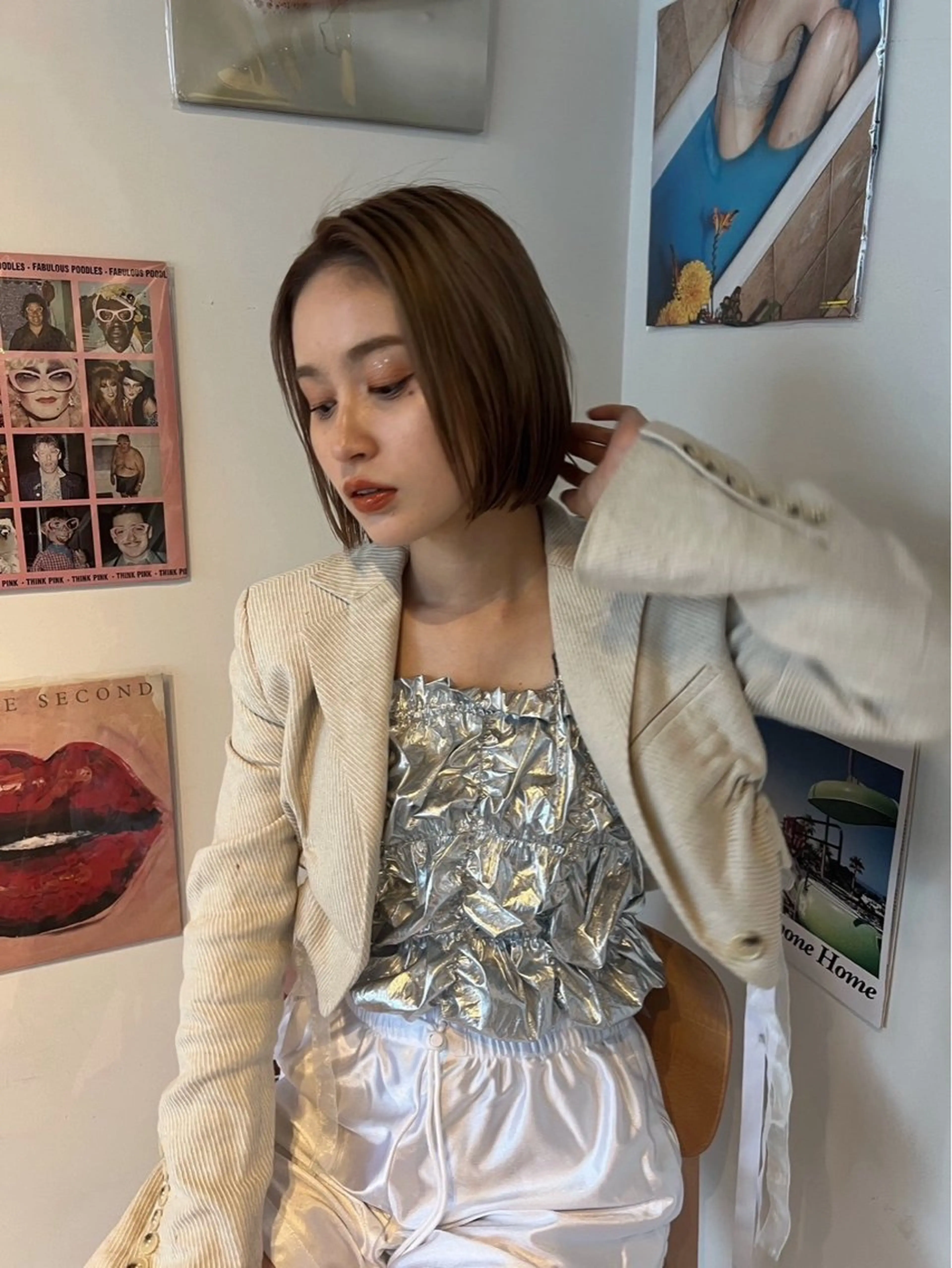 ミディアム カラー ベージュカラー MARIKA 透明感 / 透け感ヘア🪄のヘアスタイル