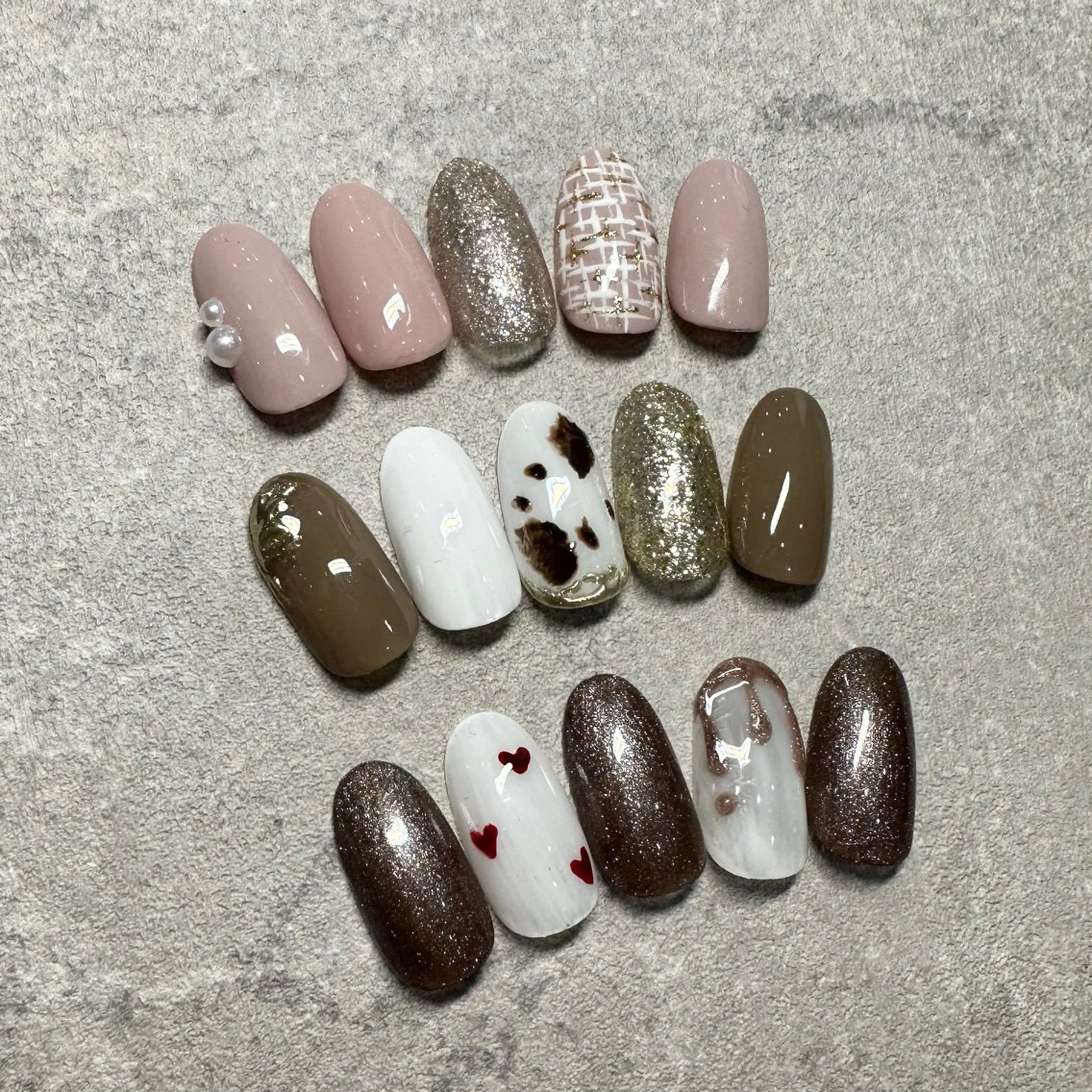 ネイル ハンドネイル 🩷🩵mm.大宮 Riyo🧸🩵🩷のネイルデザイン