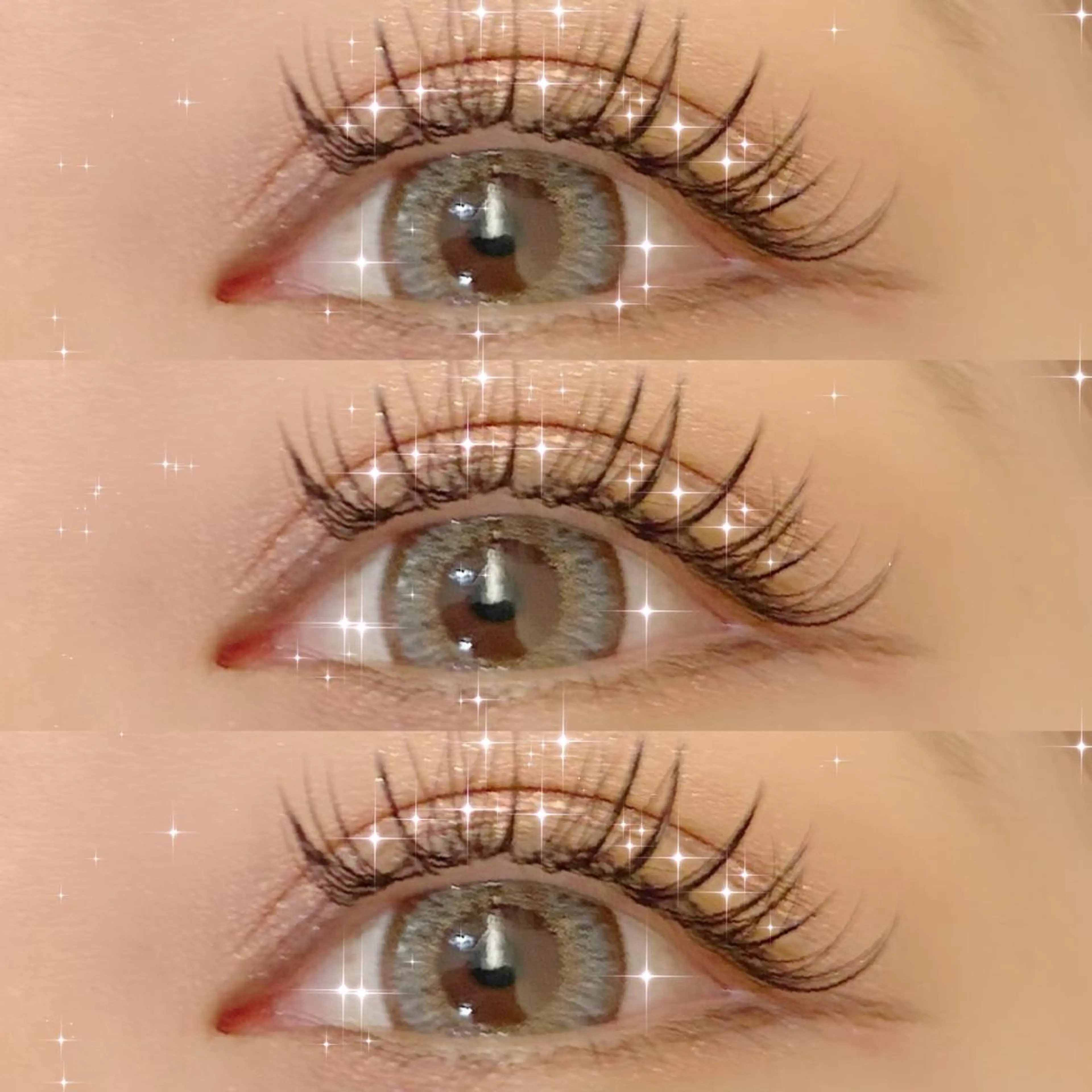 マツエク・マツパ 束感まつ毛 カラーマツエク フラットラッシュ 韓国風マツエク ナチュラル KAMIYU 💎❄️のマツエク・マツパデザイン