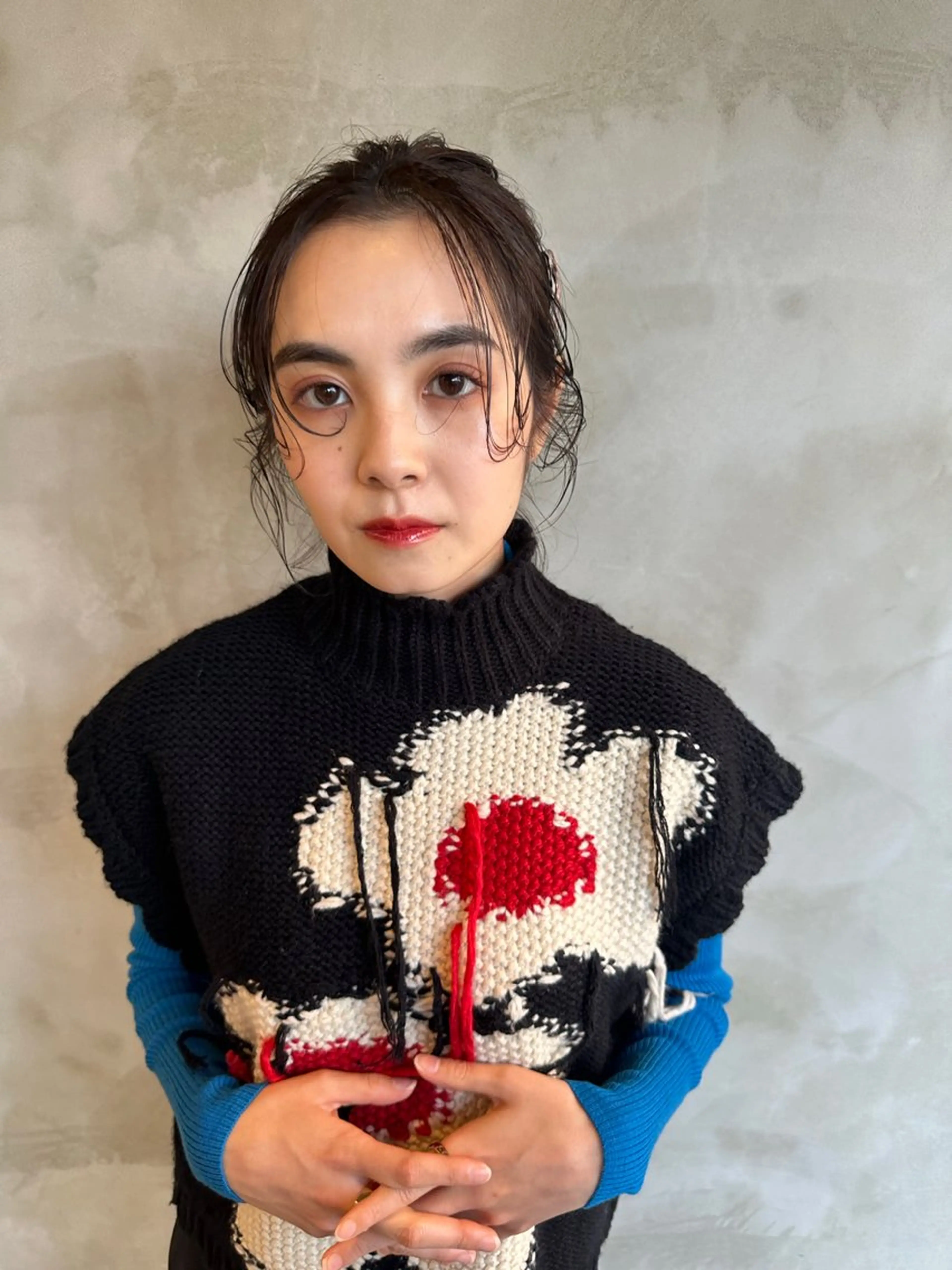 セミロング パーマ 山田 裕介のヘアスタイル