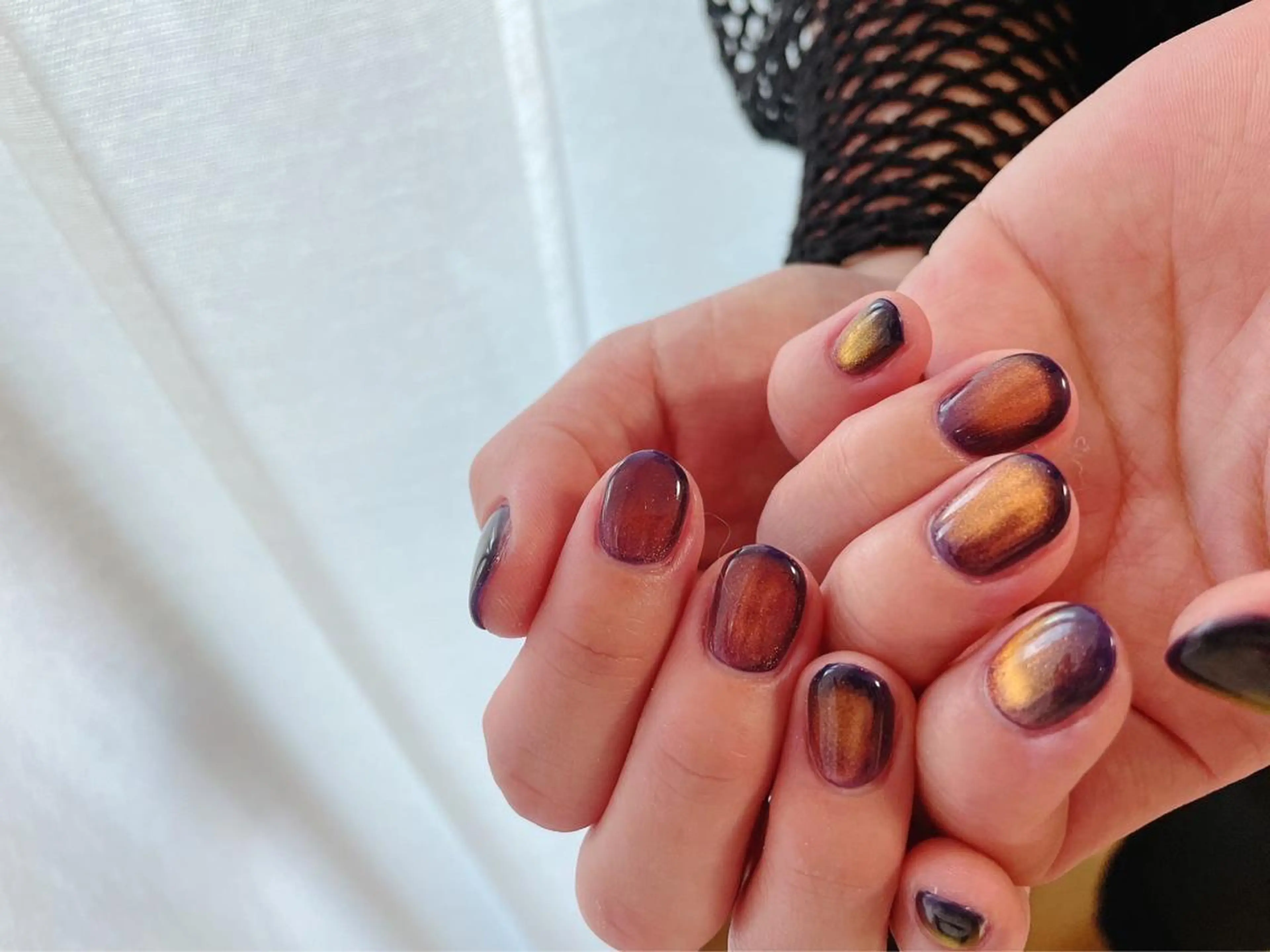 ネイル フットネイル ジェルネイル マグネットネイル メンズネイル ネイビー kiki nail たまプラーザのネイルデザイン