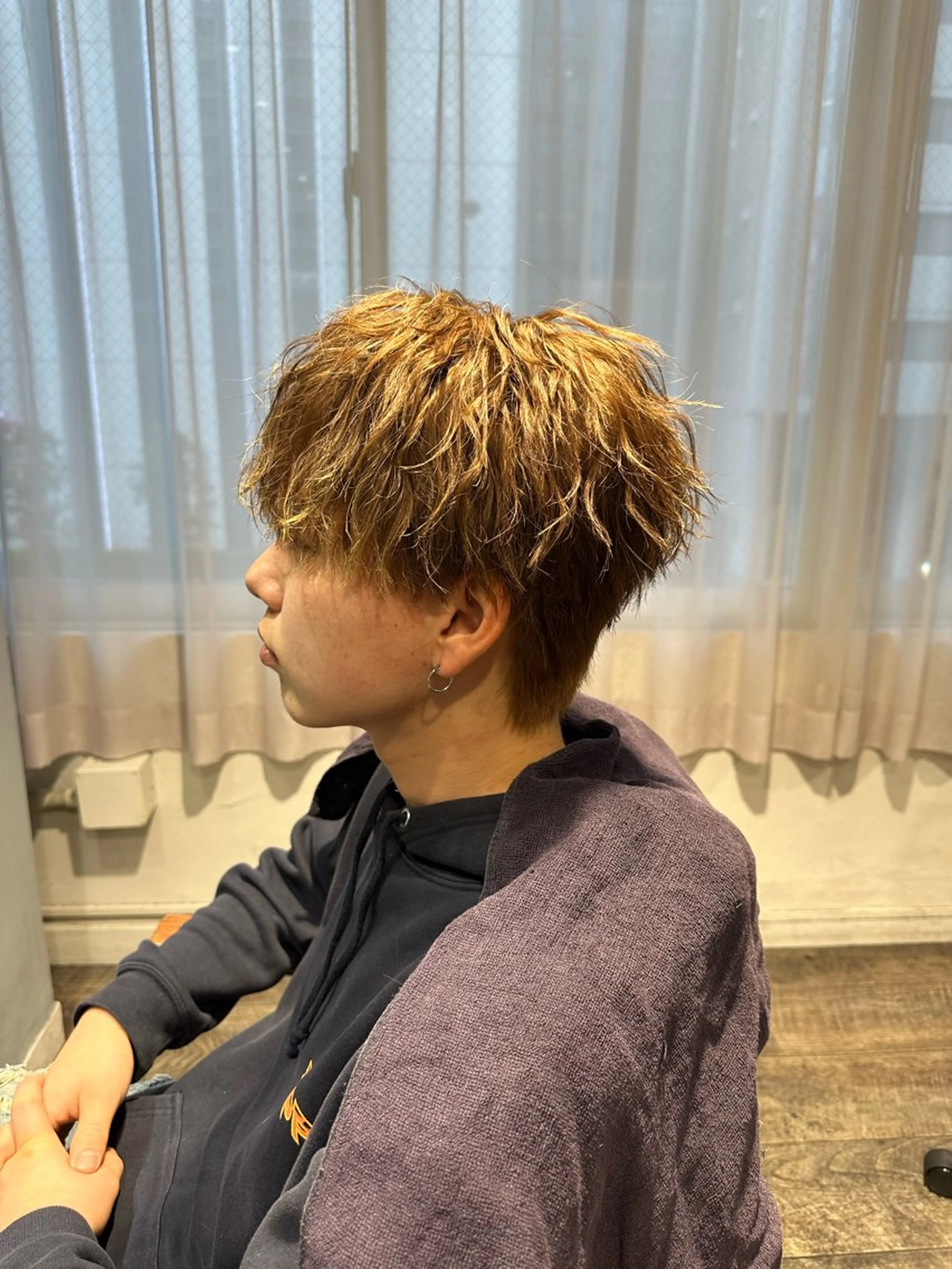 メンズ カット パーマ メンズ/心斎橋 /韓流/藤本理希のヘアスタイル